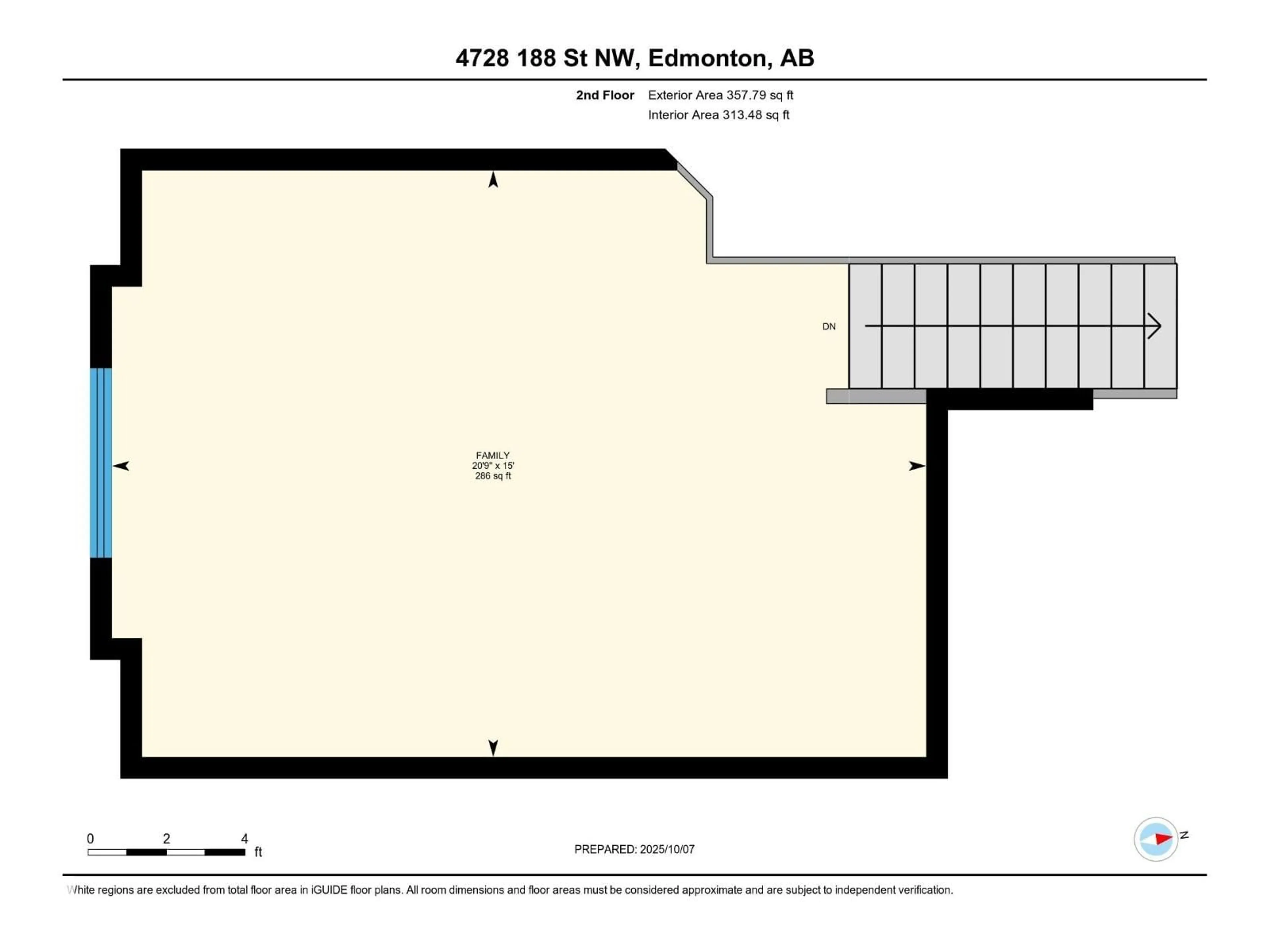 Floor plan for NW - 4728 188 ST, Edmonton Alberta T6M2S2