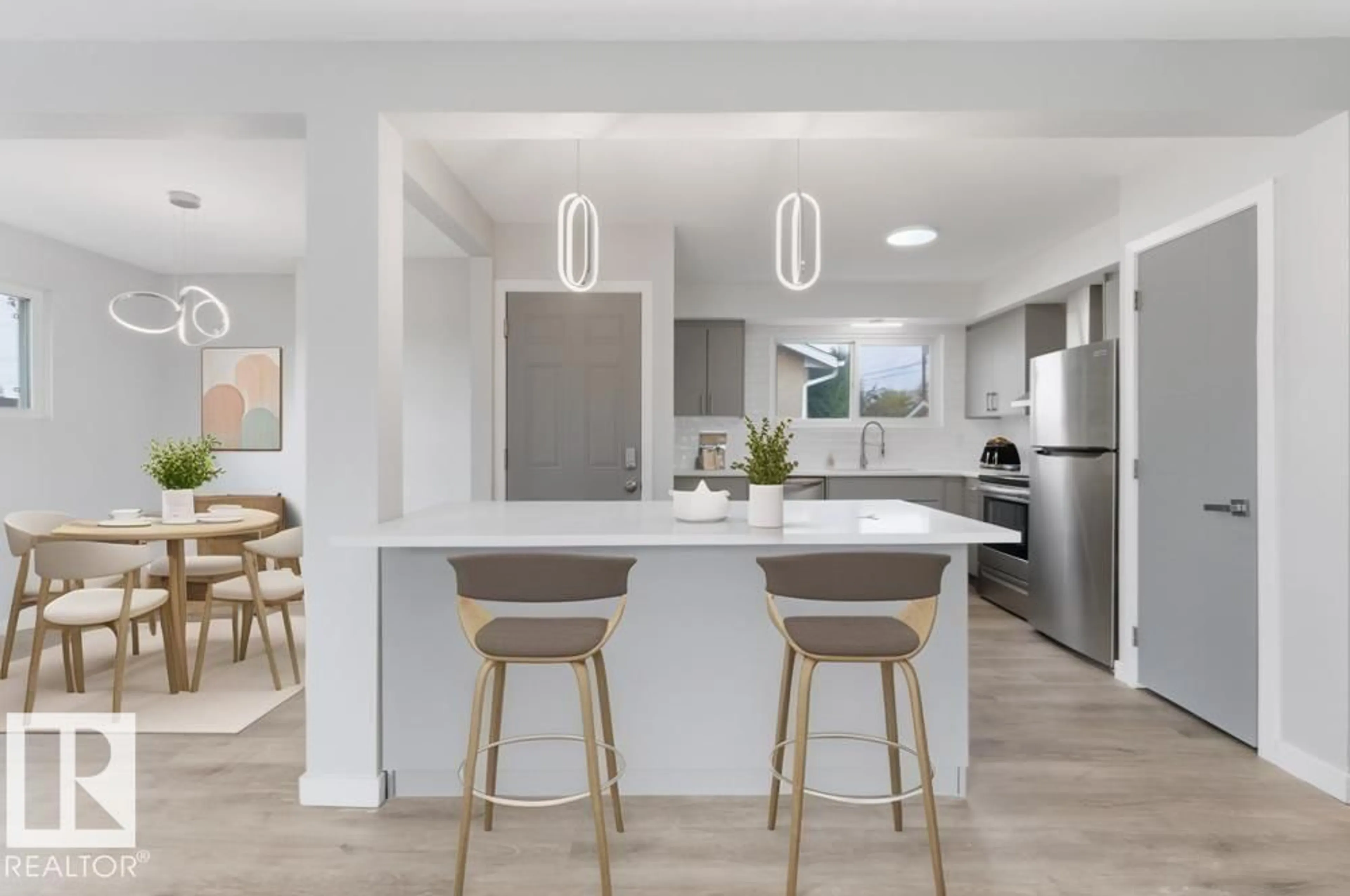 Open concept kitchen, unknown for 12808 133 AV, Edmonton Alberta T5L3S3