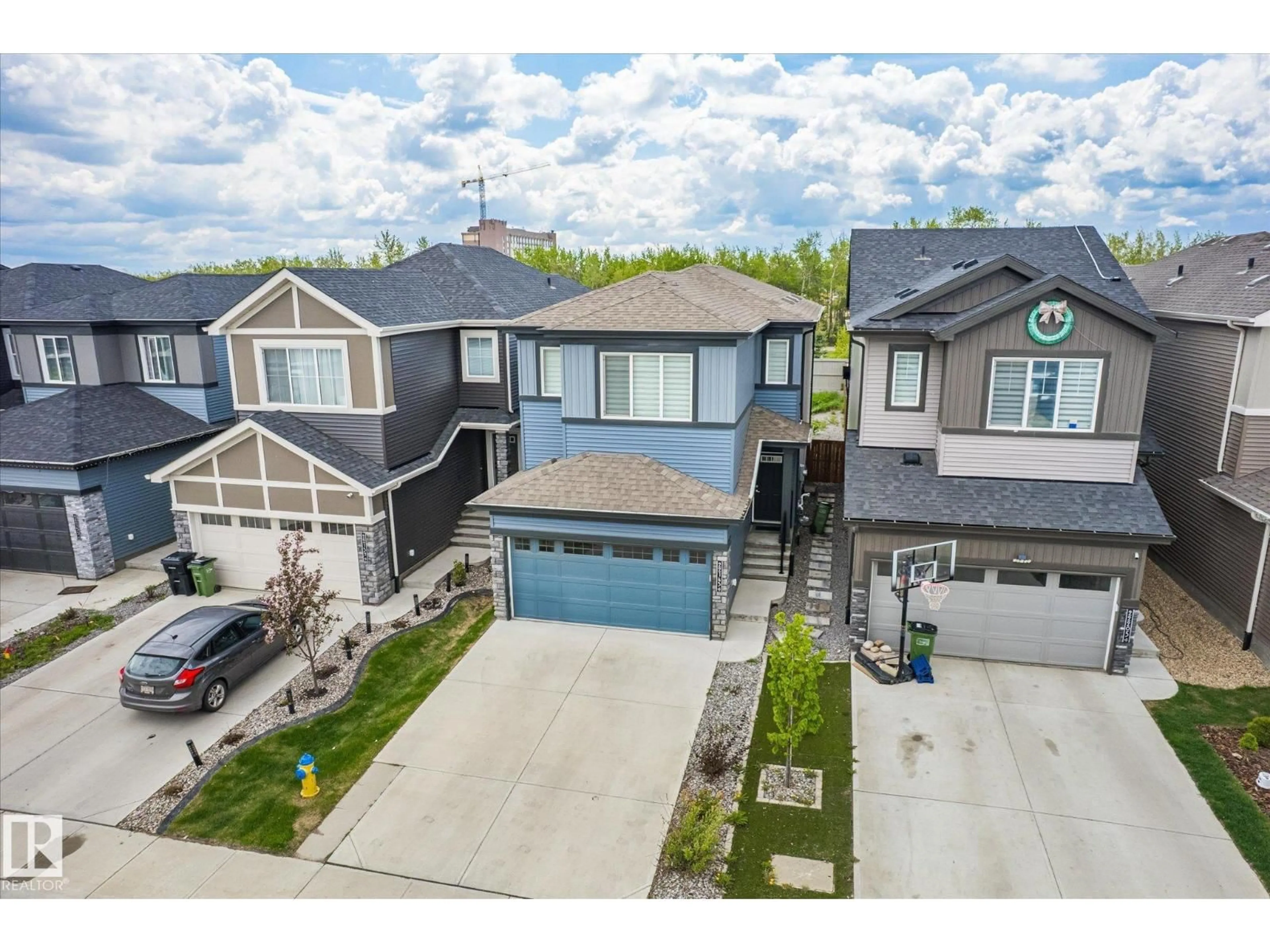 A pic from outside/outdoor area/front of a property/back of a property/a pic from drone, street for 22143 80 AV, Edmonton Alberta T5T4S2