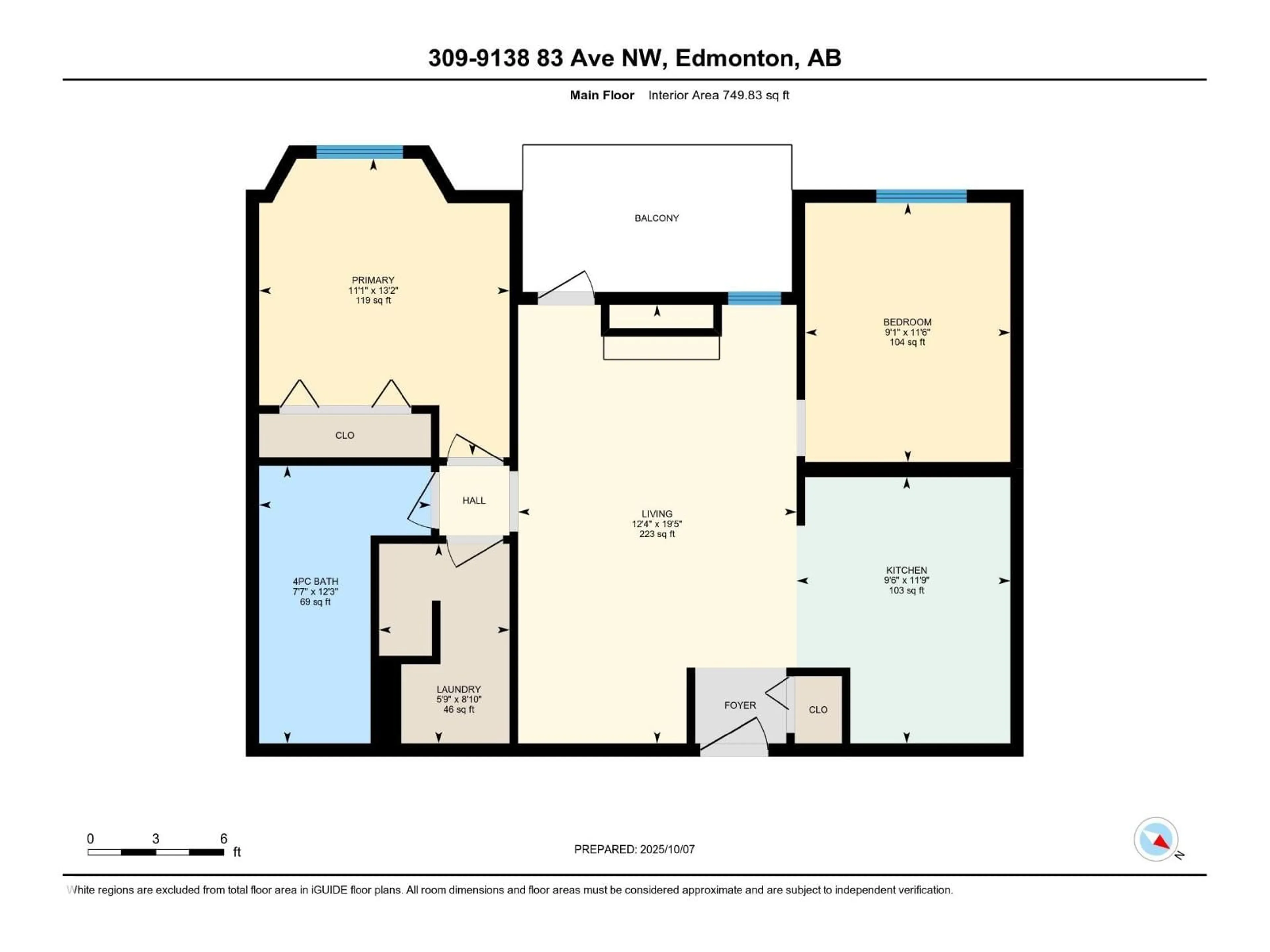 Floor plan for 309 - 9138 83 AV, Edmonton Alberta T6C1B7