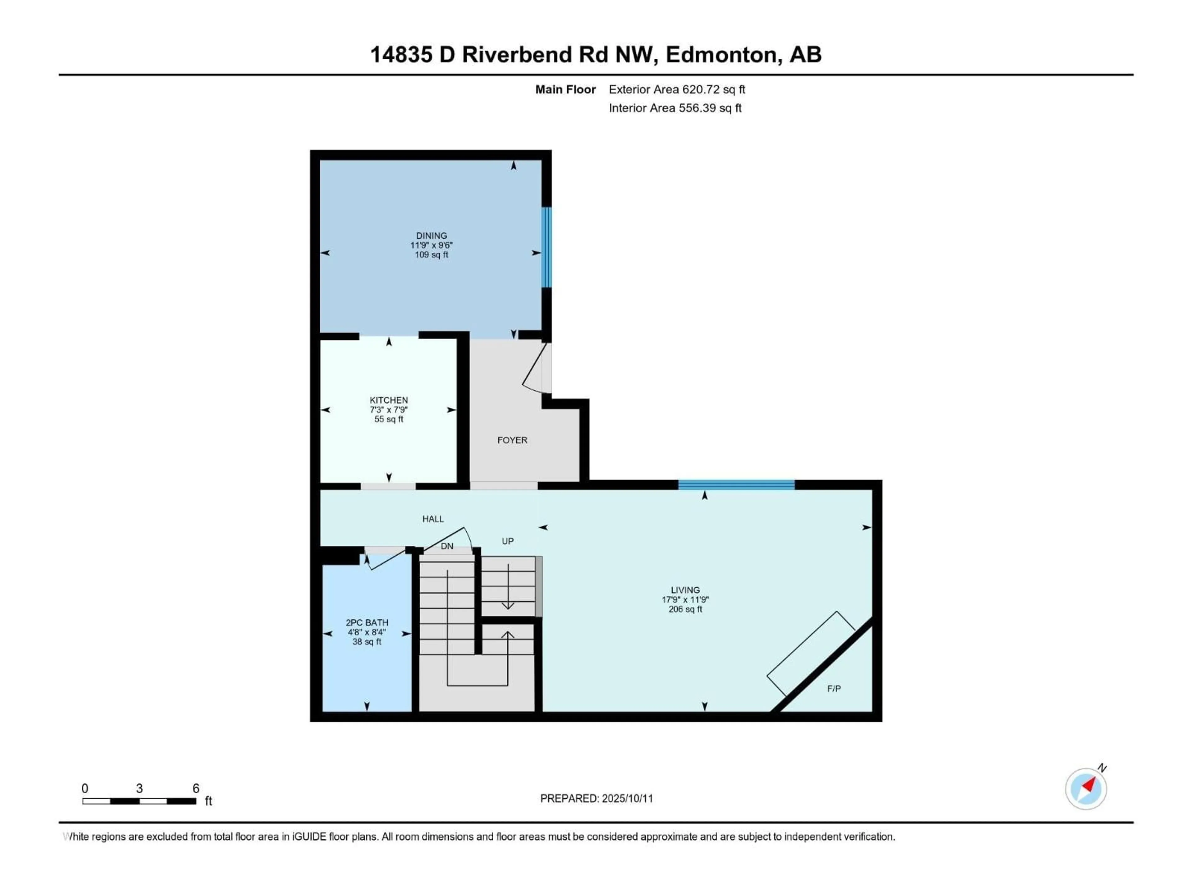 Floor plan for 14835D RIVERBEND RD, Edmonton Alberta T6H5A0