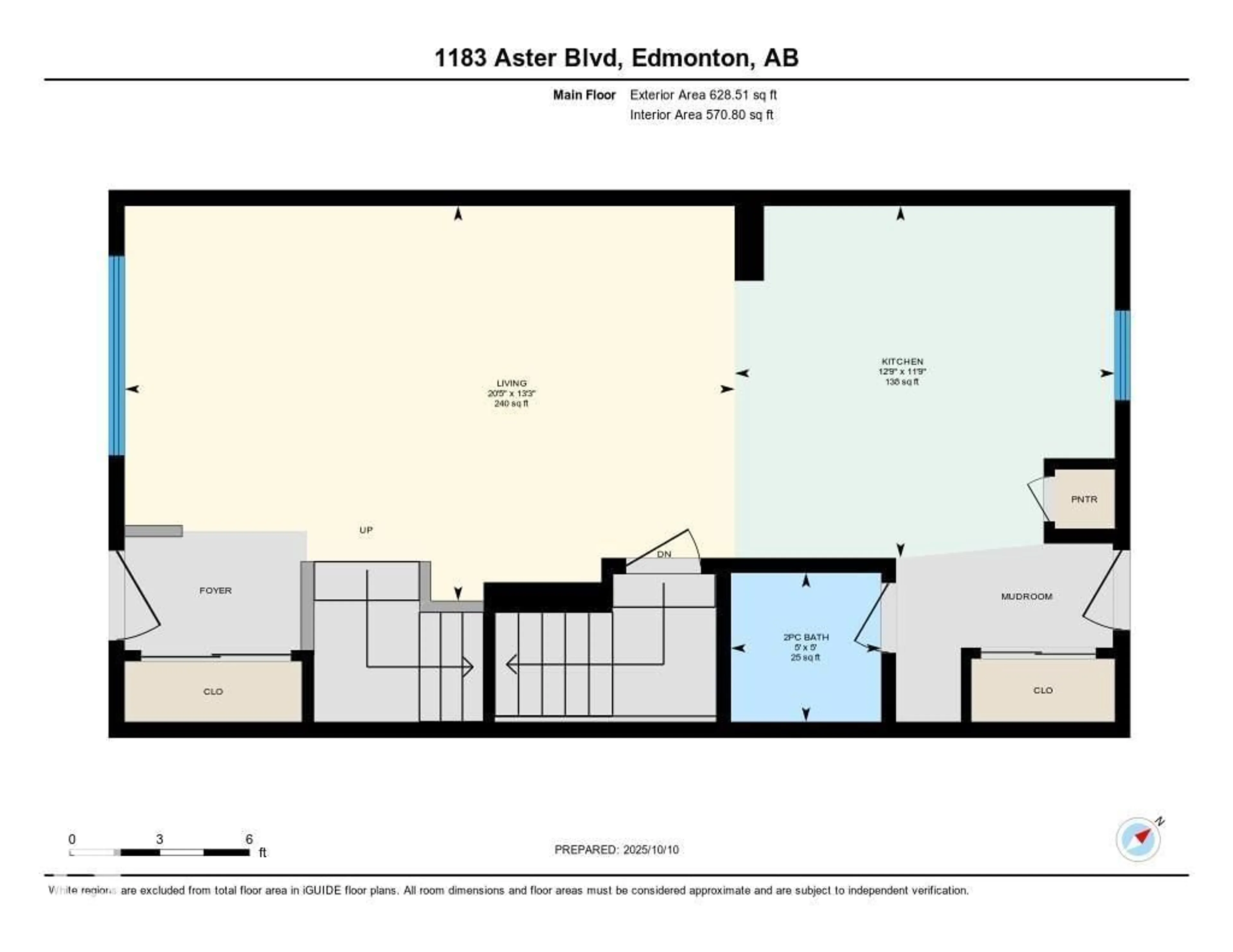Floor plan for 1183 ASTER BV, Edmonton Alberta T6T2N8