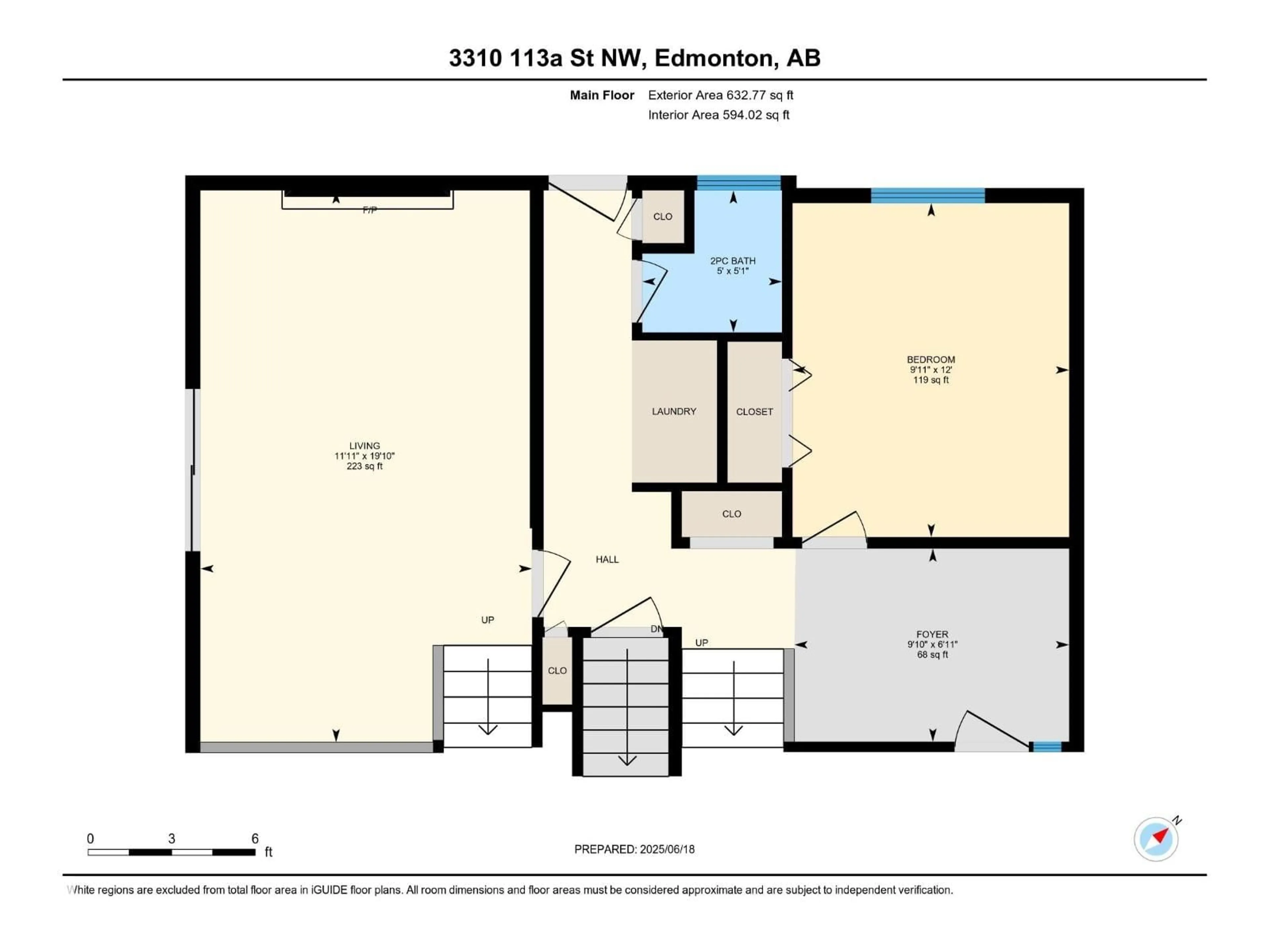 Floor plan for NW - 3310 113A ST, Edmonton Alberta T6J3V8