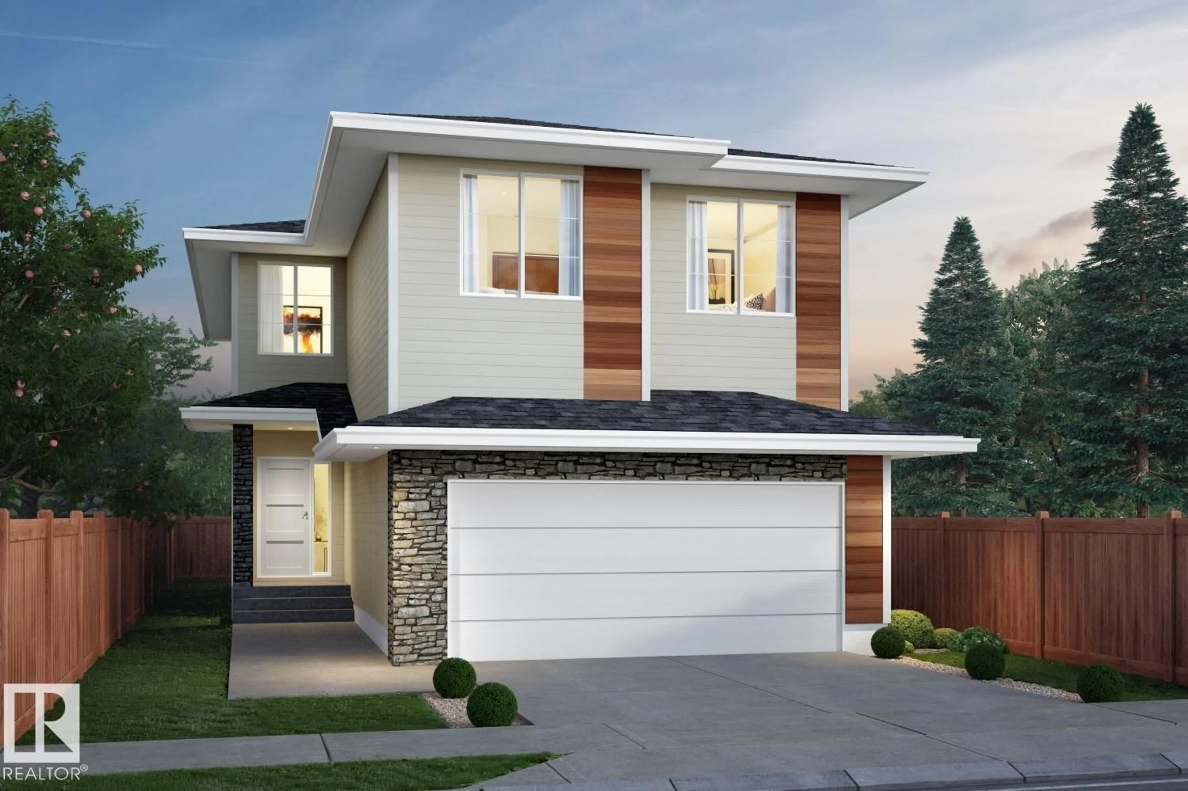 Home with vinyl exterior material, street for 142 SUNLAND WY, Sherwood Park Alberta T8H2X7