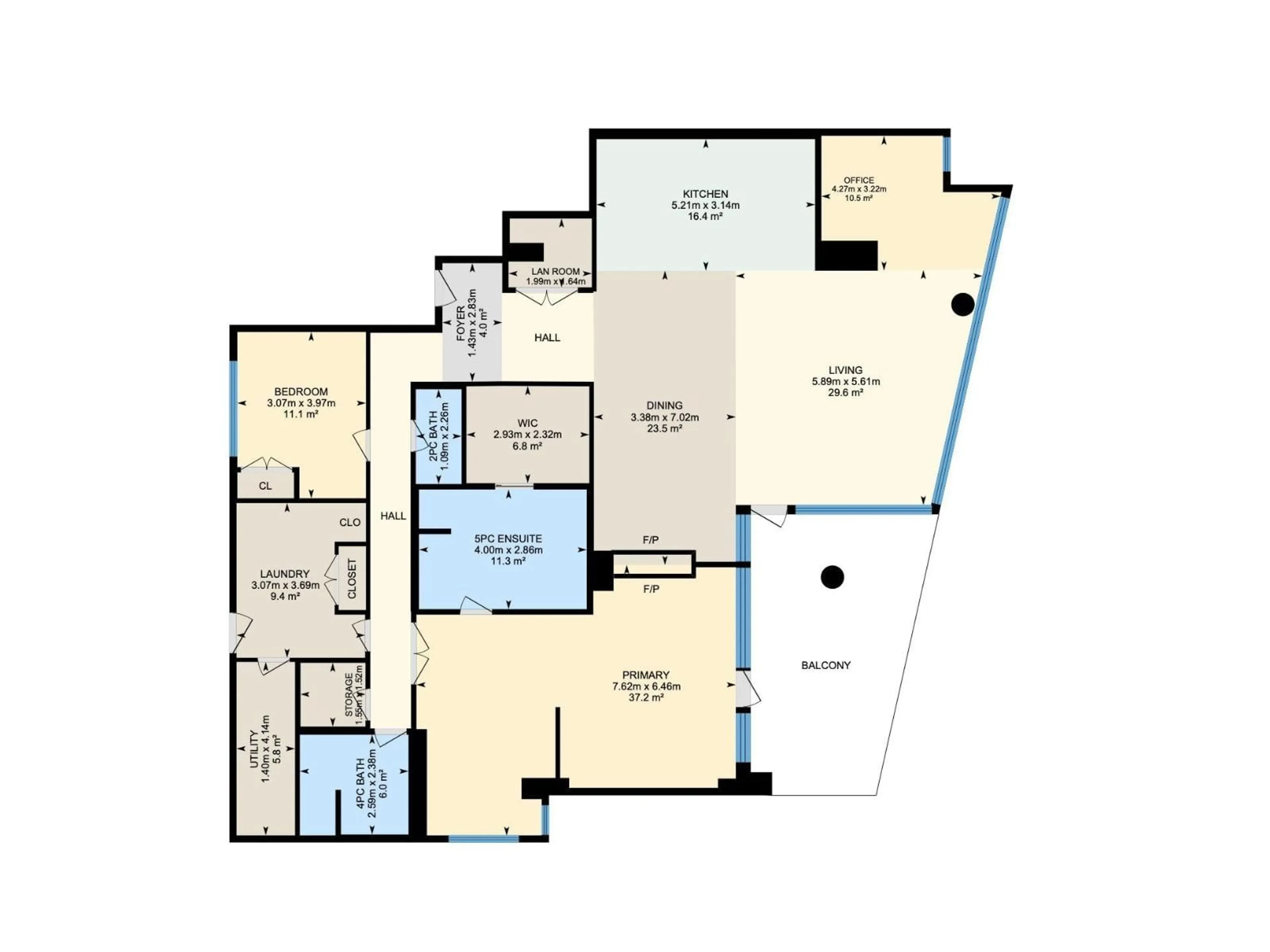 Floor plan for #101 - 11930 100 AV, Edmonton Alberta T5K0K5