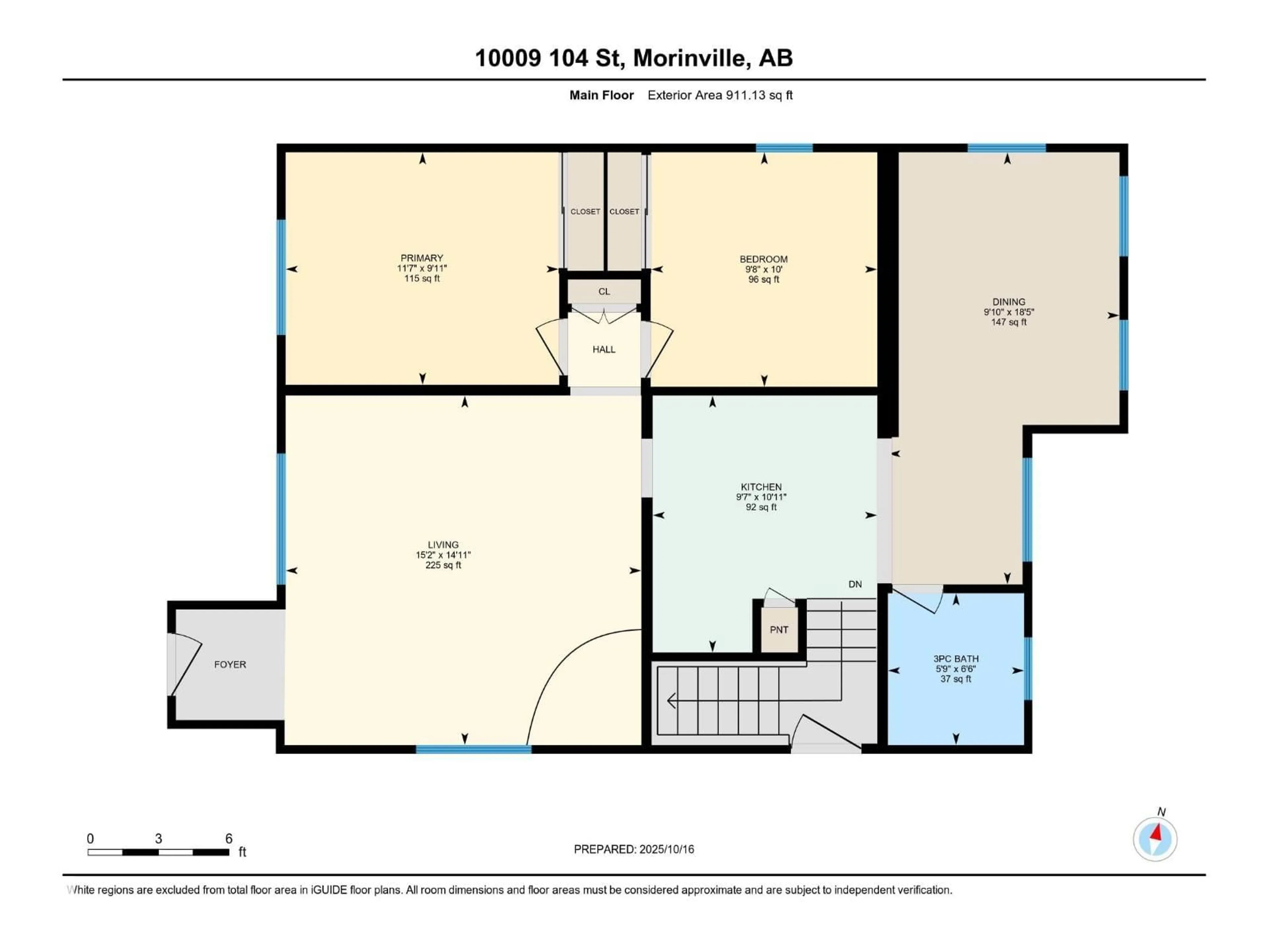 Floor plan for 10009 104 ST, Morinville Alberta T8R1A5