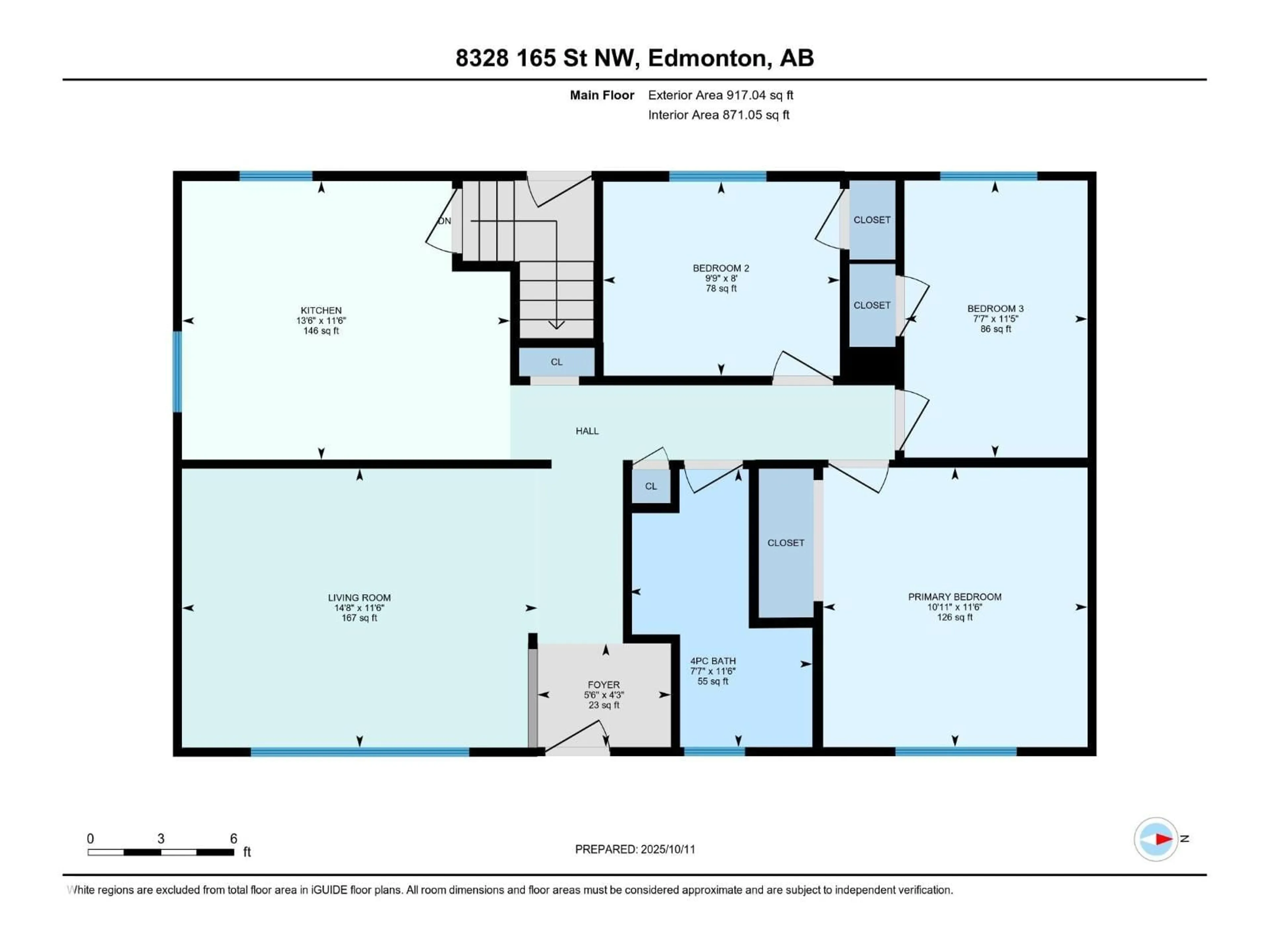 Floor plan for NW - 8328 165 ST, Edmonton Alberta T5R2R4