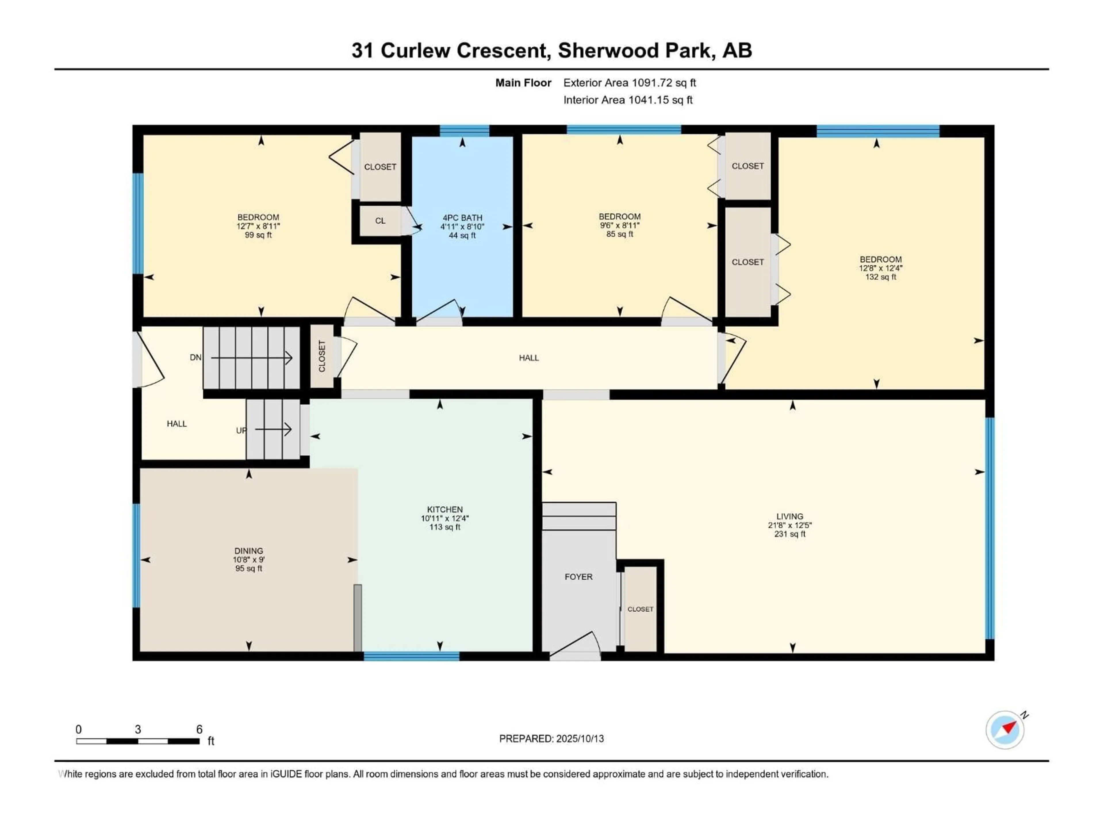 Floor plan for 31 CURLEW CR, Sherwood Park Alberta T8A0H3