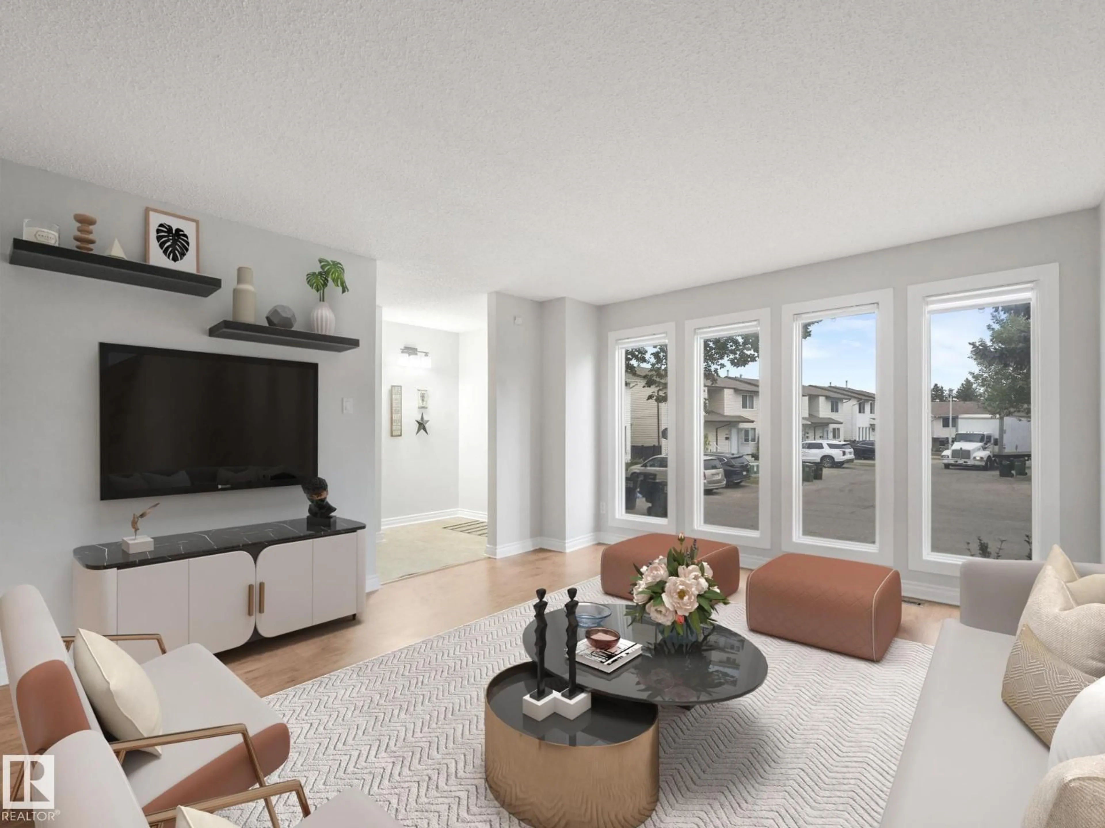 Living room with furniture, unknown for 7351 180 ST, Edmonton Alberta T5T2T1