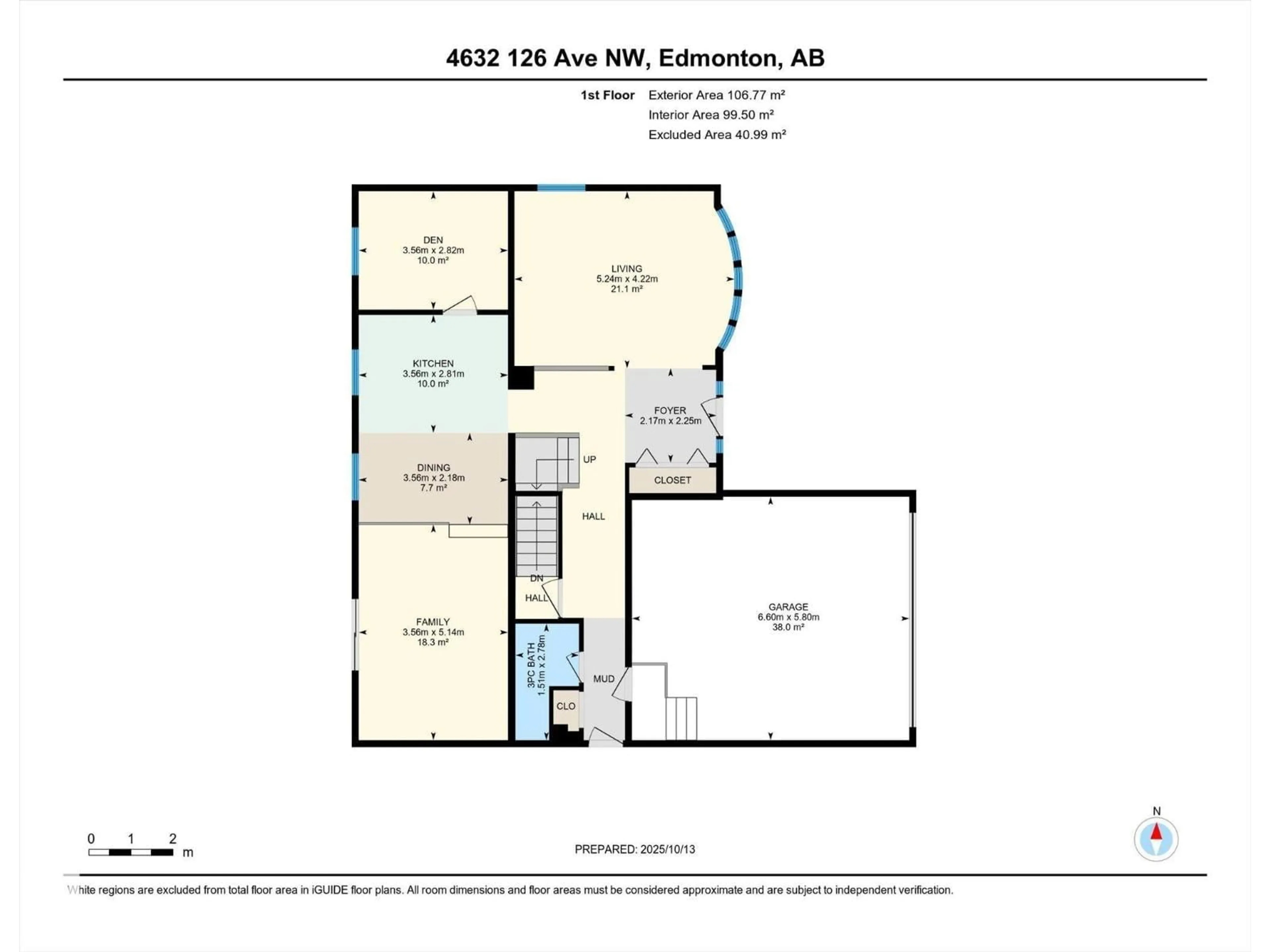 Floor plan for 4632 126 AVENUE, Edmonton Alberta T5A4K9