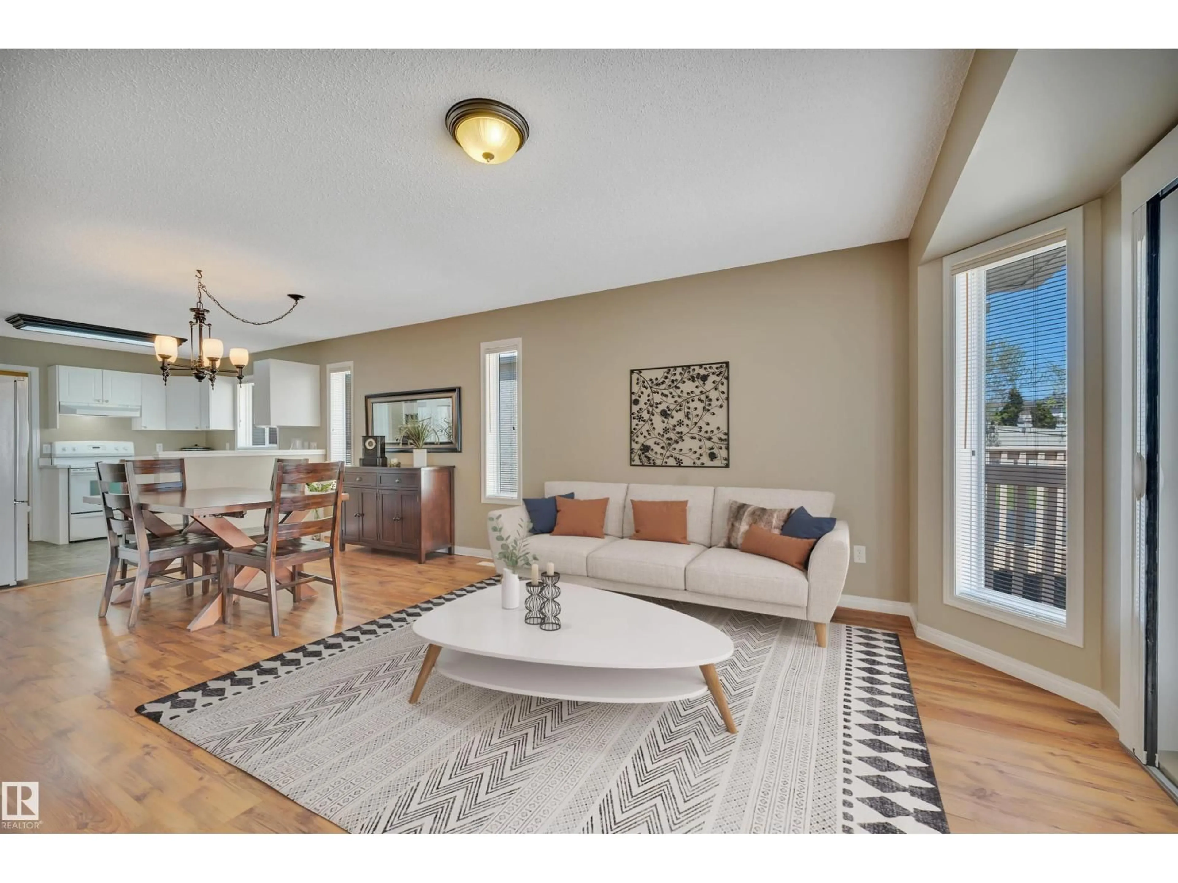 Living room with furniture, unknown for 14428 MILLER BV, Edmonton Alberta T5Y2Y6