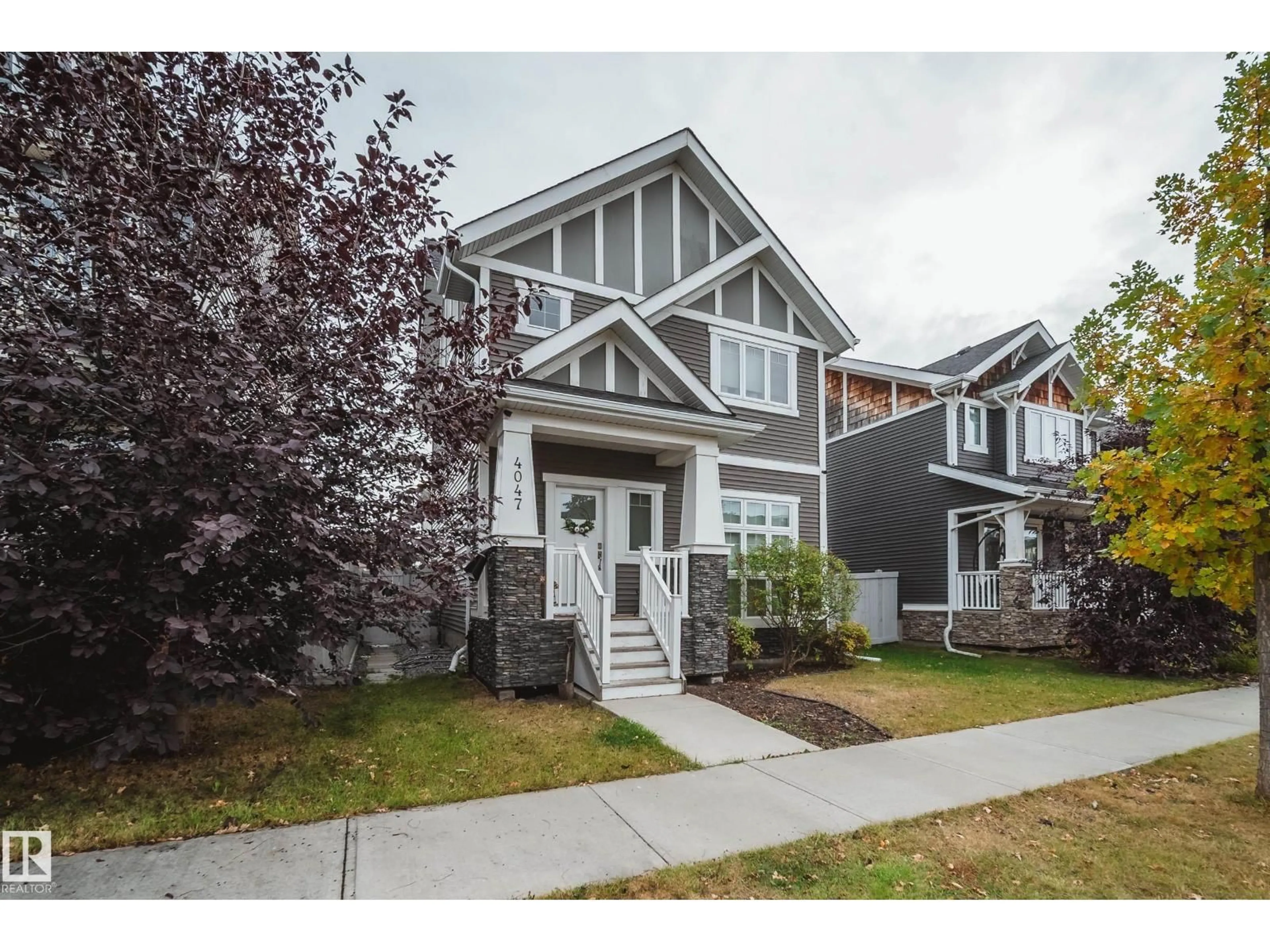 Home with vinyl exterior material, street for 4047 MORRISON WY, Edmonton Alberta T5E6S7