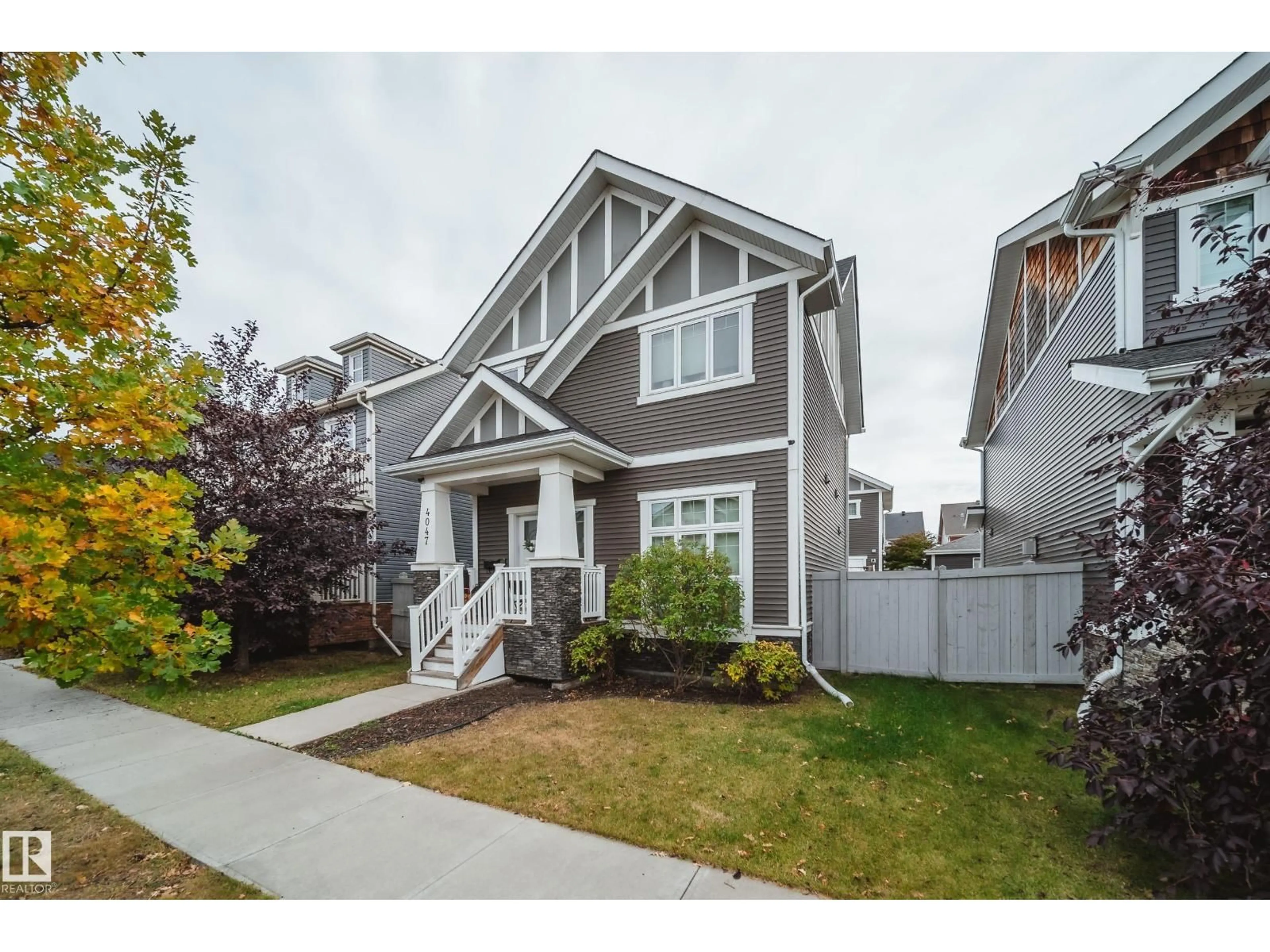 Home with vinyl exterior material, street for 4047 MORRISON WY, Edmonton Alberta T5E6S7