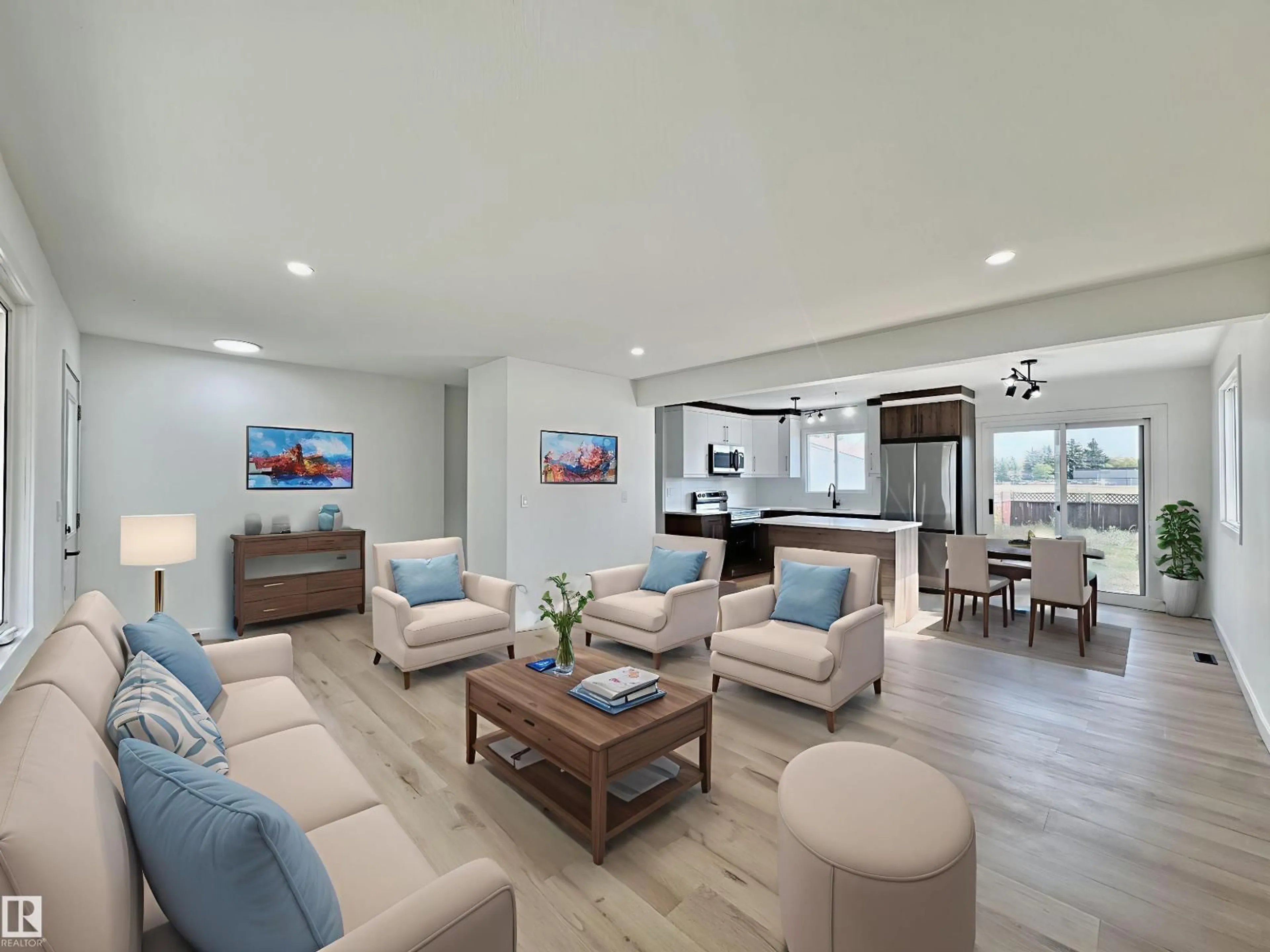 Living room with furniture, unknown for 9607 95 ST, Fort Saskatchewan Alberta T8L1R9