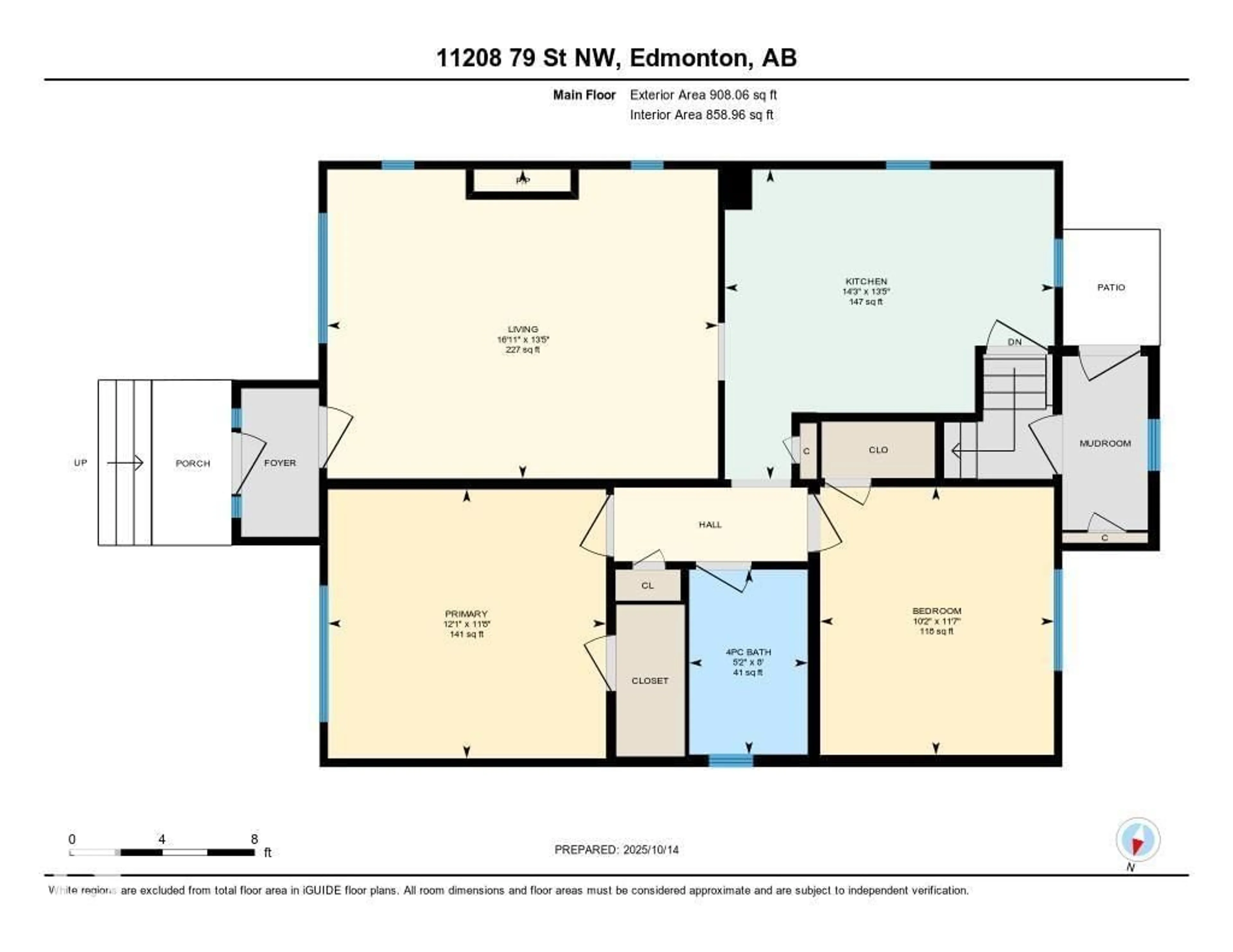 Floor plan for NW - 11208 79 ST, Edmonton Alberta T5B2J7