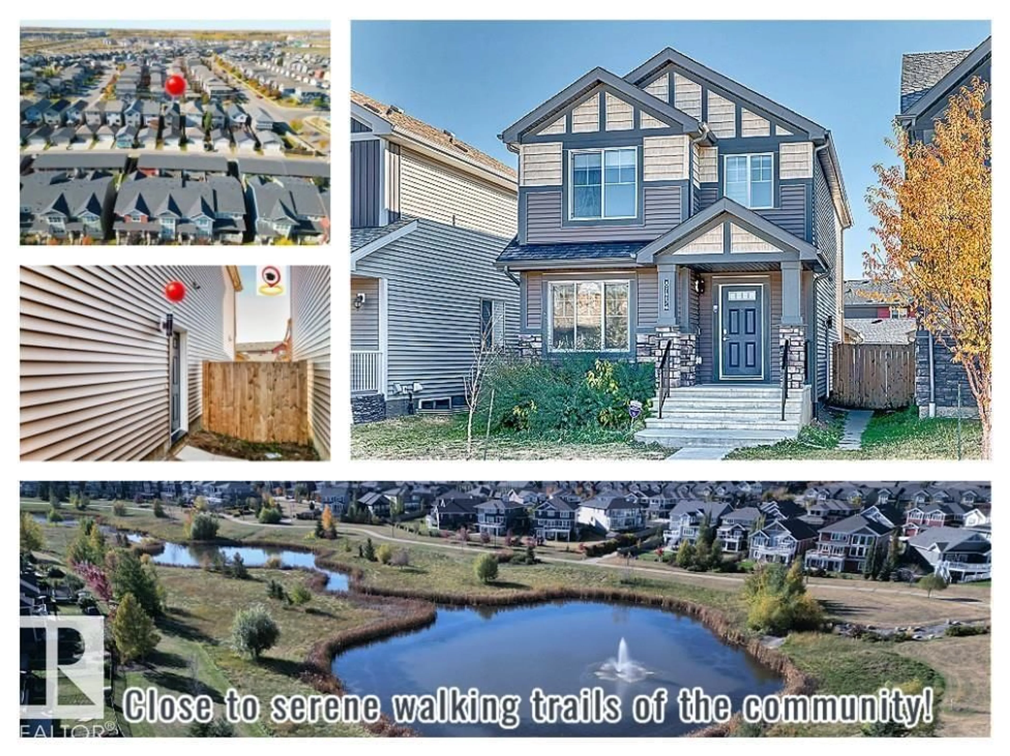 A pic from outside/outdoor area/front of a property/back of a property/a pic from drone, water/lake/river/ocean view for 8723 221 ST, Edmonton Alberta T5T7H7