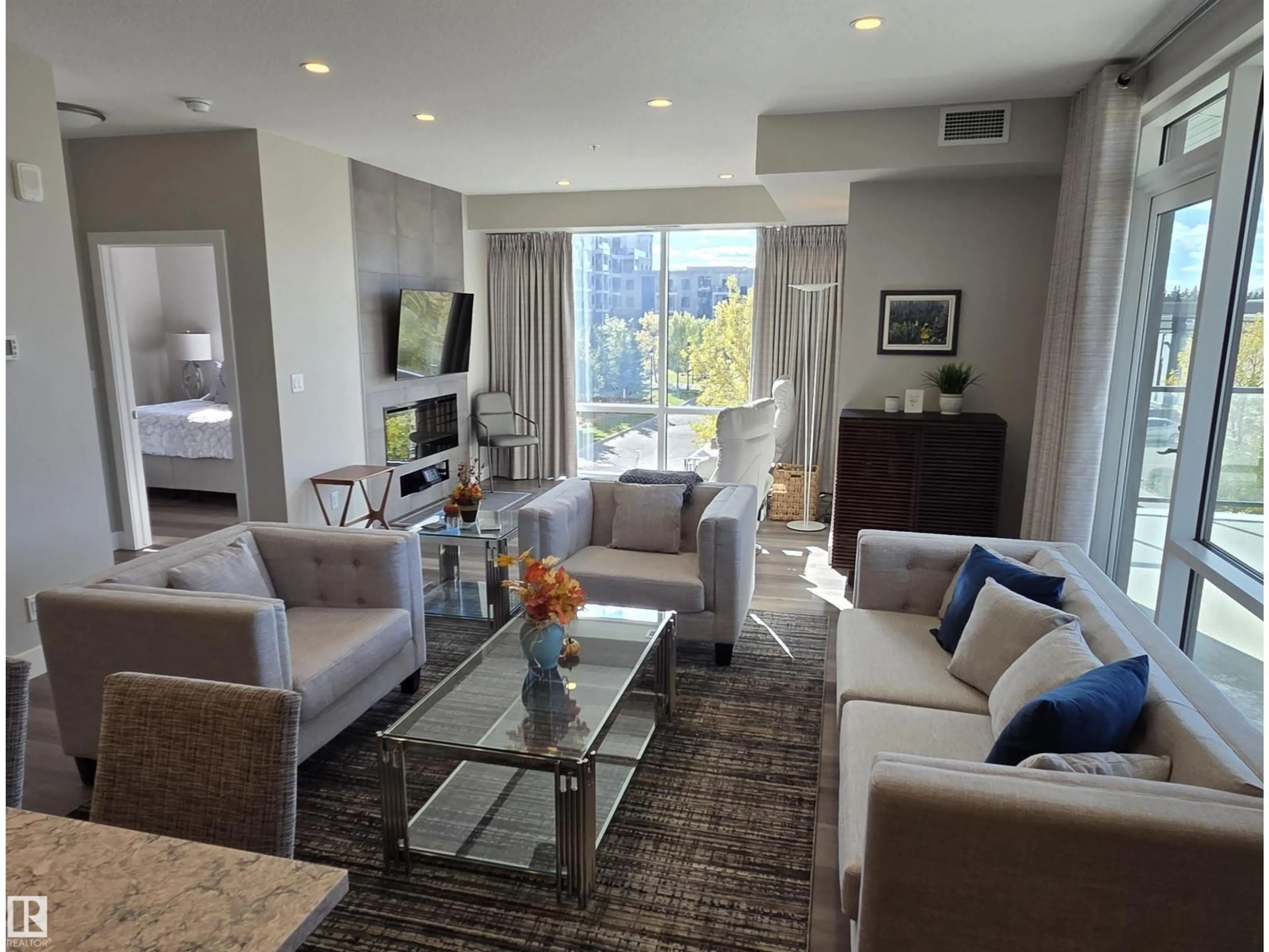 Living room with furniture, unknown for 200 - 542 BELLEROSE DR, St. Albert Alberta T8N7P7