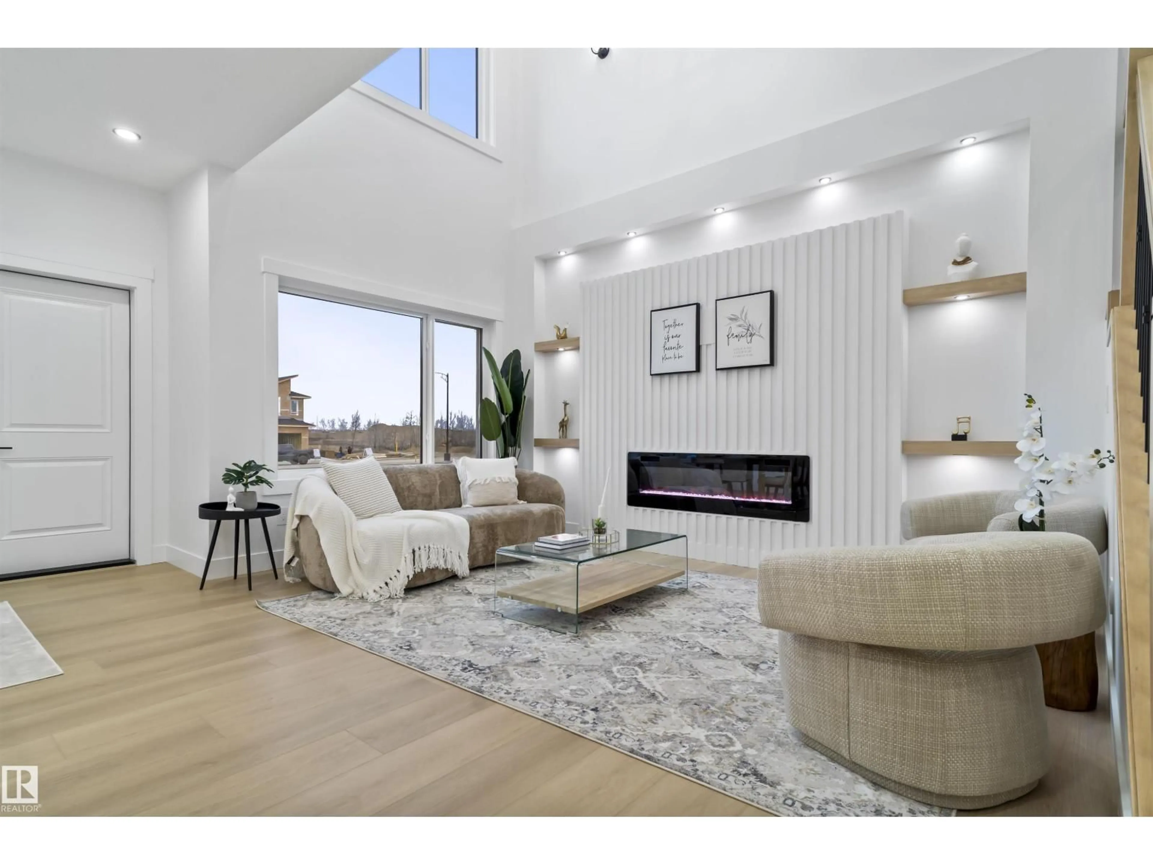 Living room with furniture, unknown for 13132 187 AV, Edmonton Alberta T6V0N3