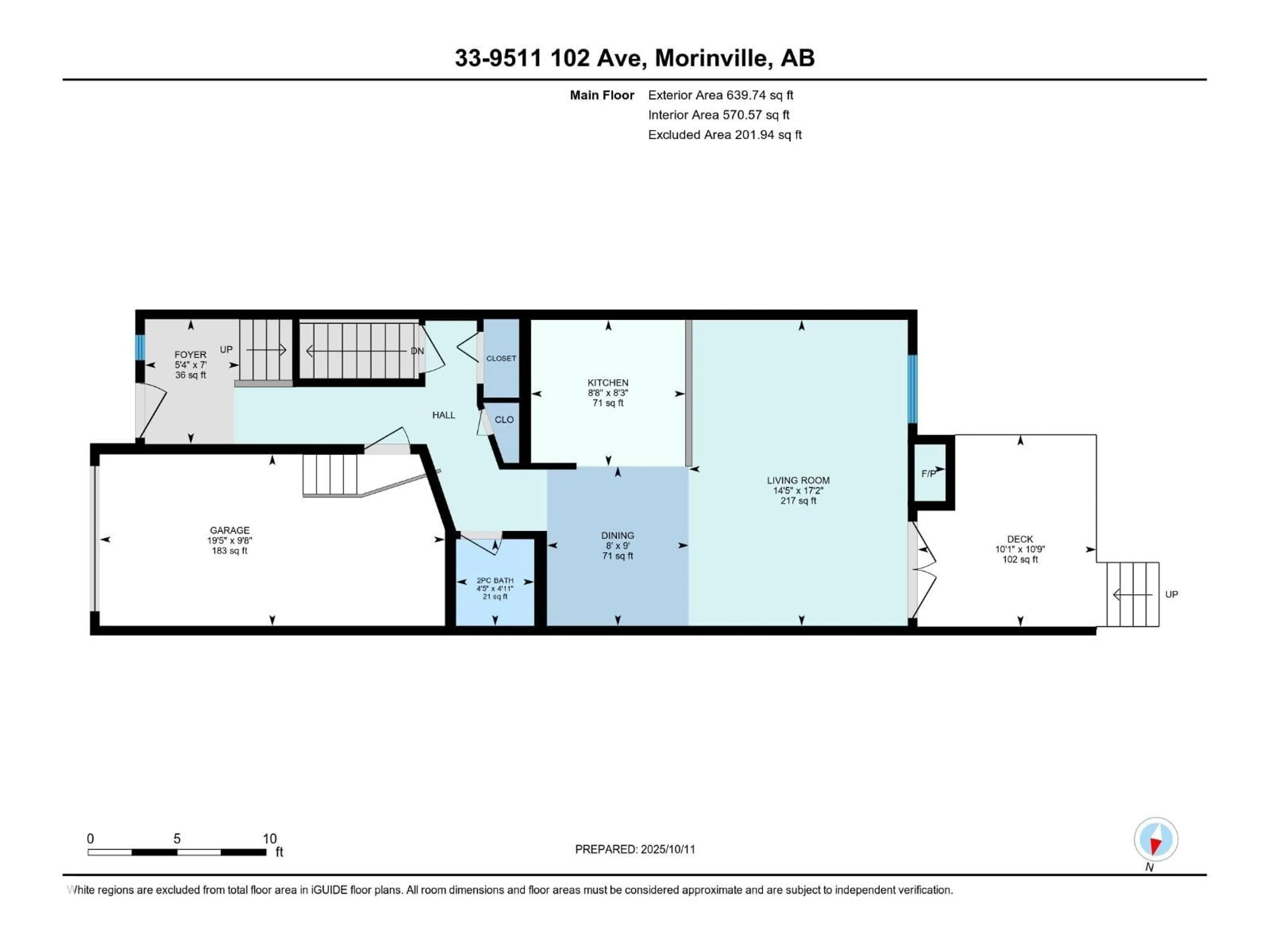 Floor plan for 33 - 9511 102, Morinville Alberta T8R0C6