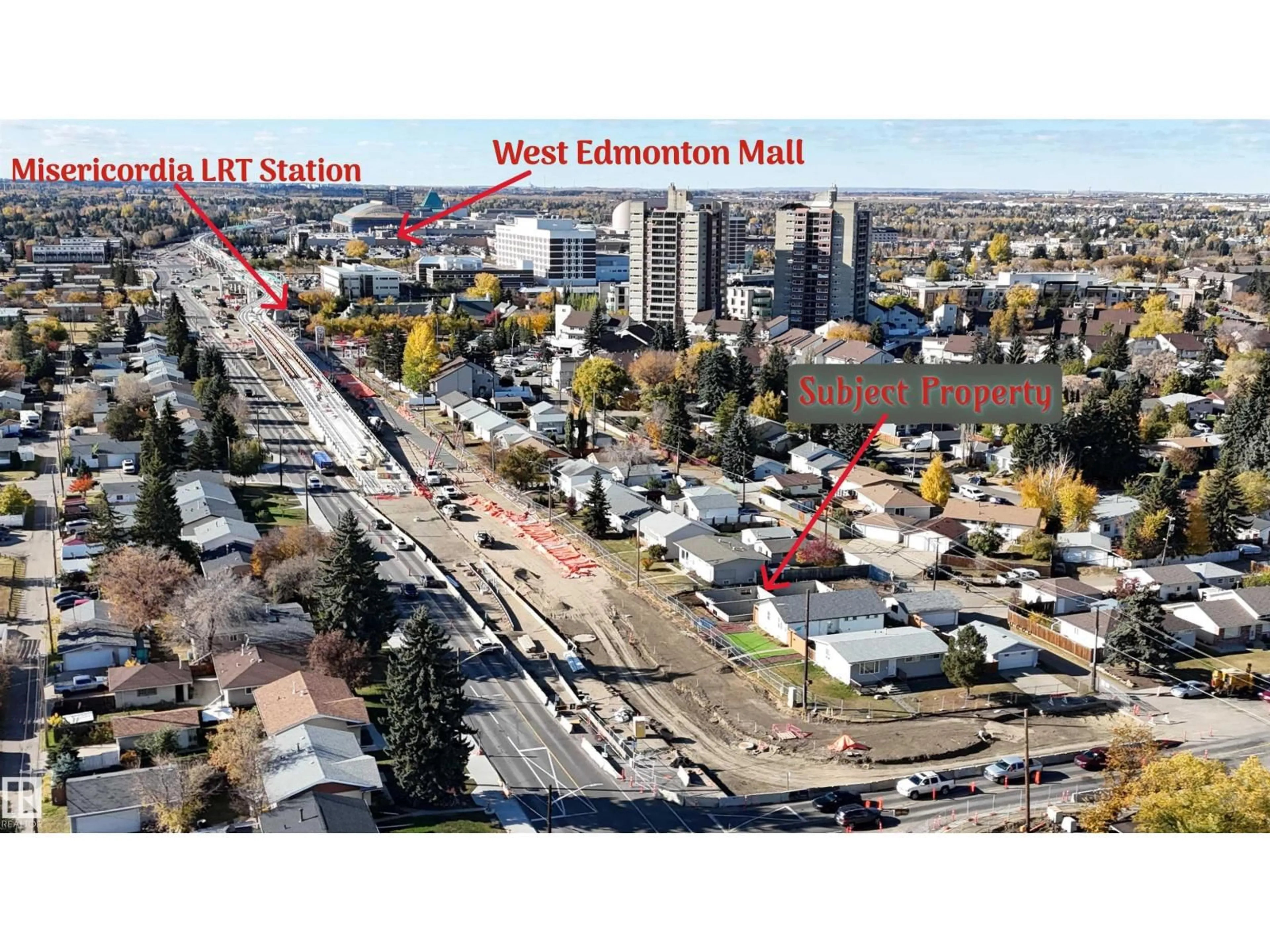 Picture of a map for NW - 16310 87 AV, Edmonton Alberta T5R4H2