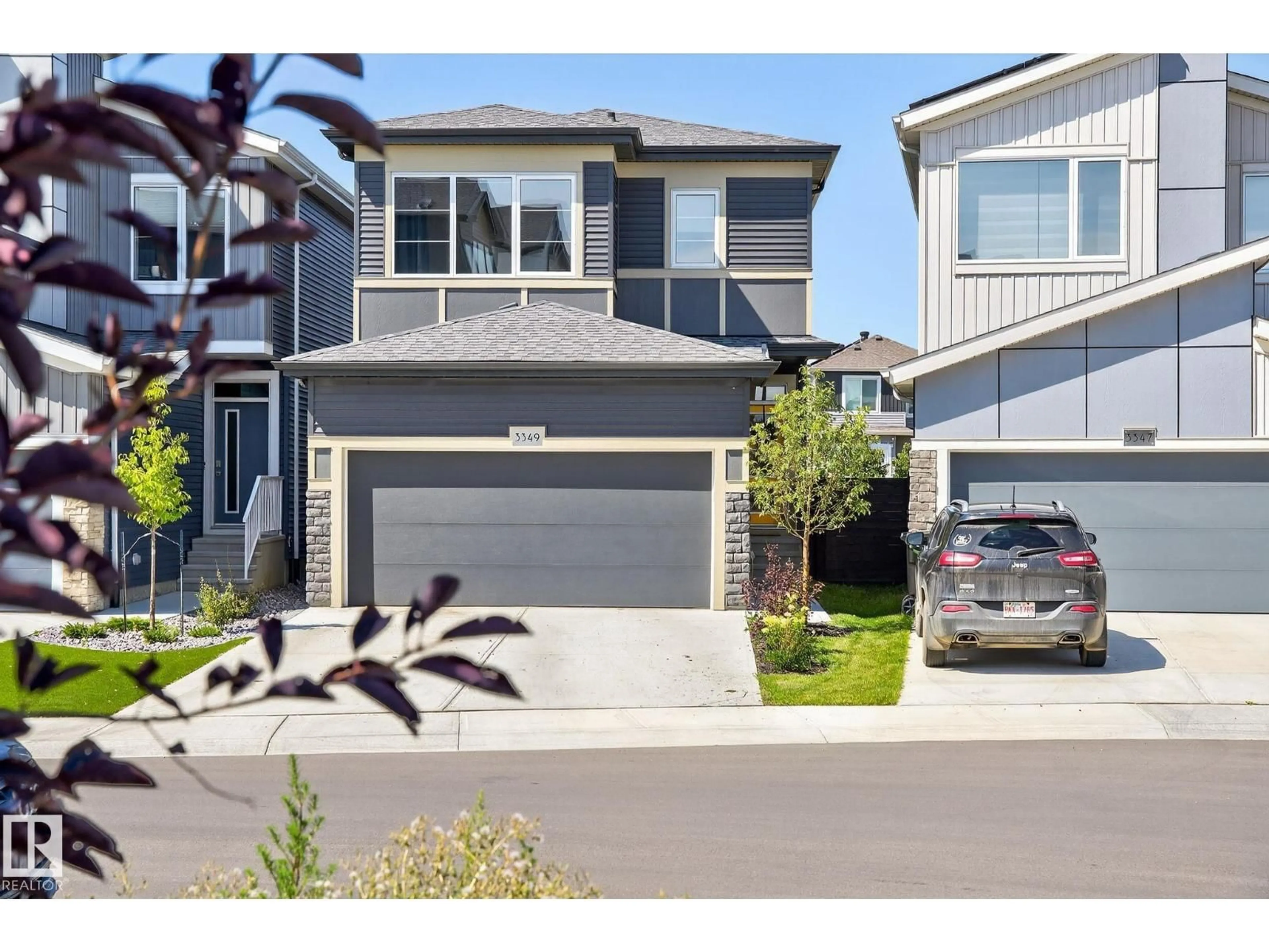 Home with vinyl exterior material, street for 3349 KULAY WY, Edmonton Alberta T6W5E7