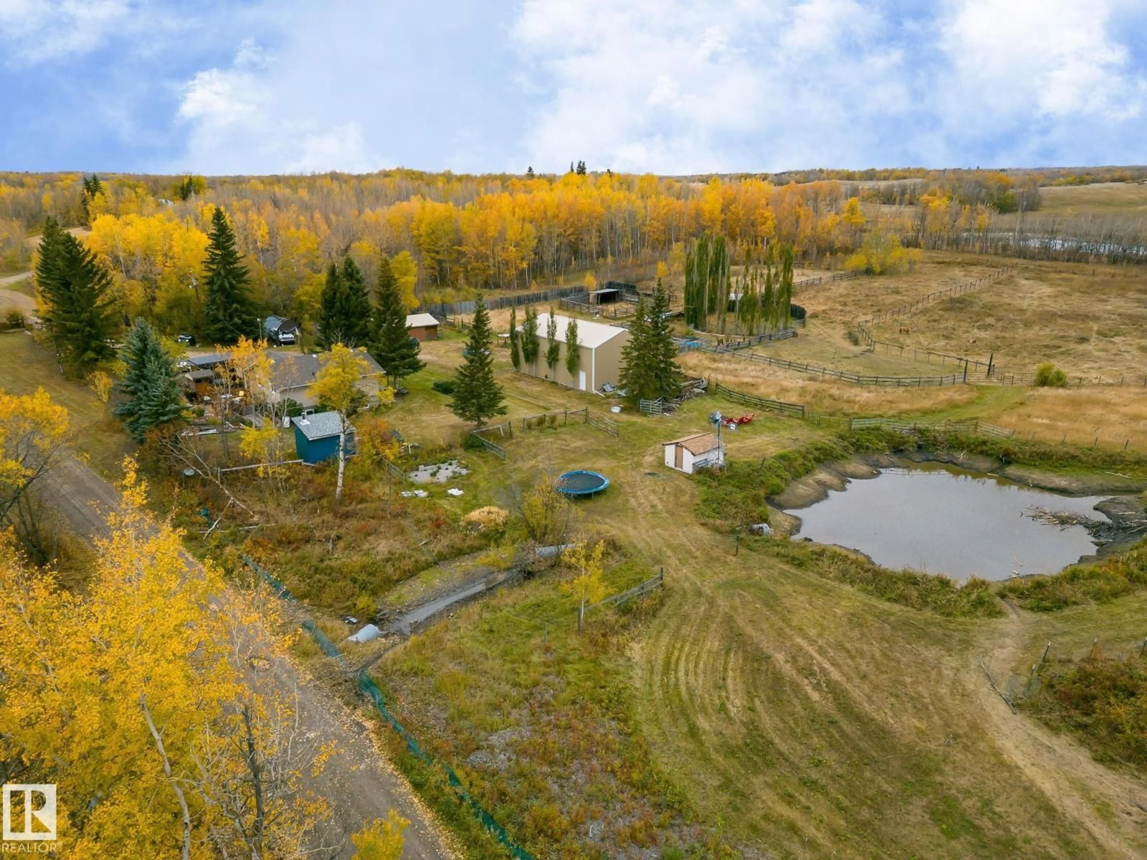 A pic from outside/outdoor area/front of a property/back of a property/a pic from drone, unknown for 51317 RANGE ROAD 201, Rural Beaver County Alberta T0B4J1