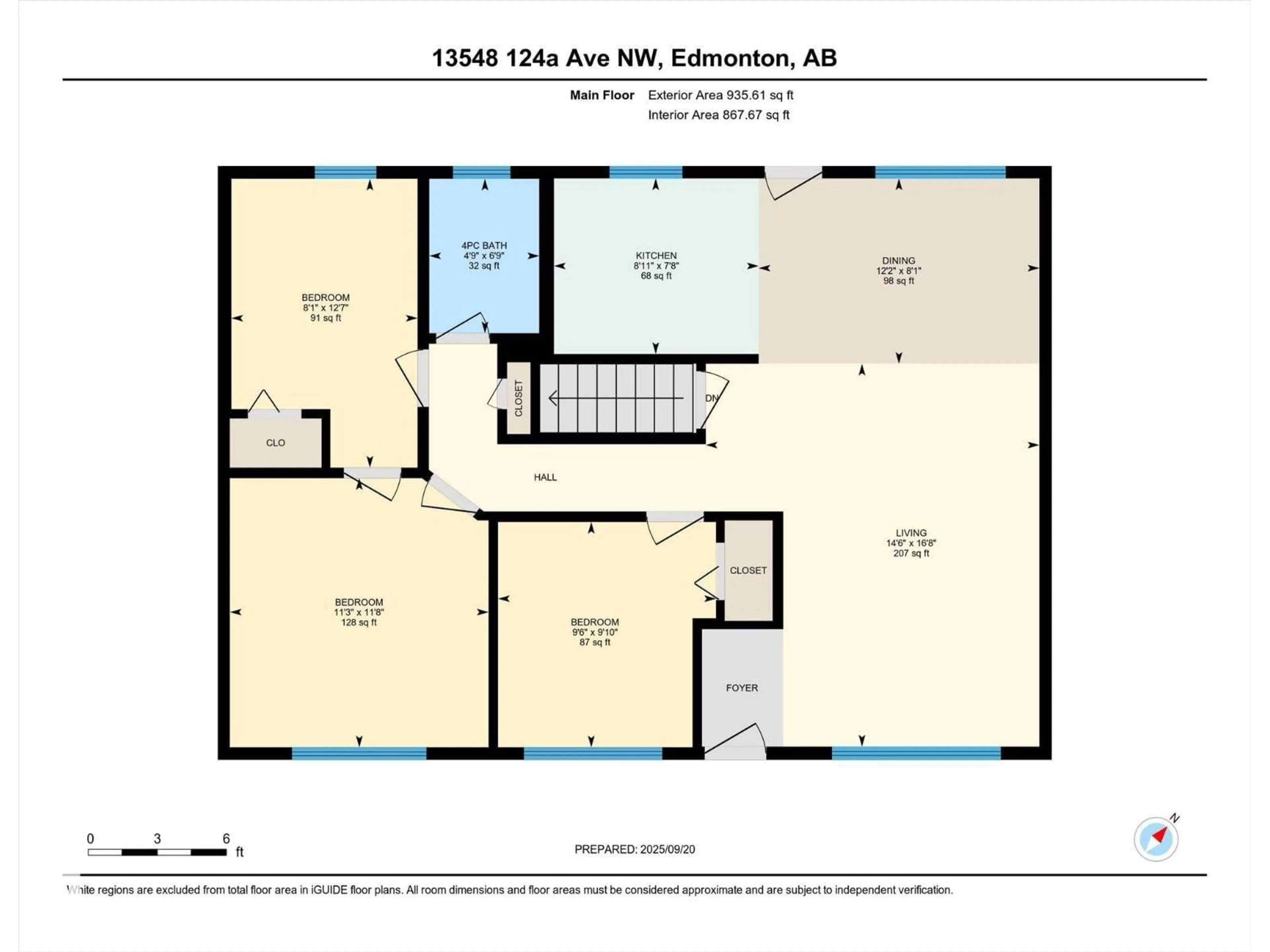 Floor plan for 13548 124A AV, Edmonton Alberta T5L3B5