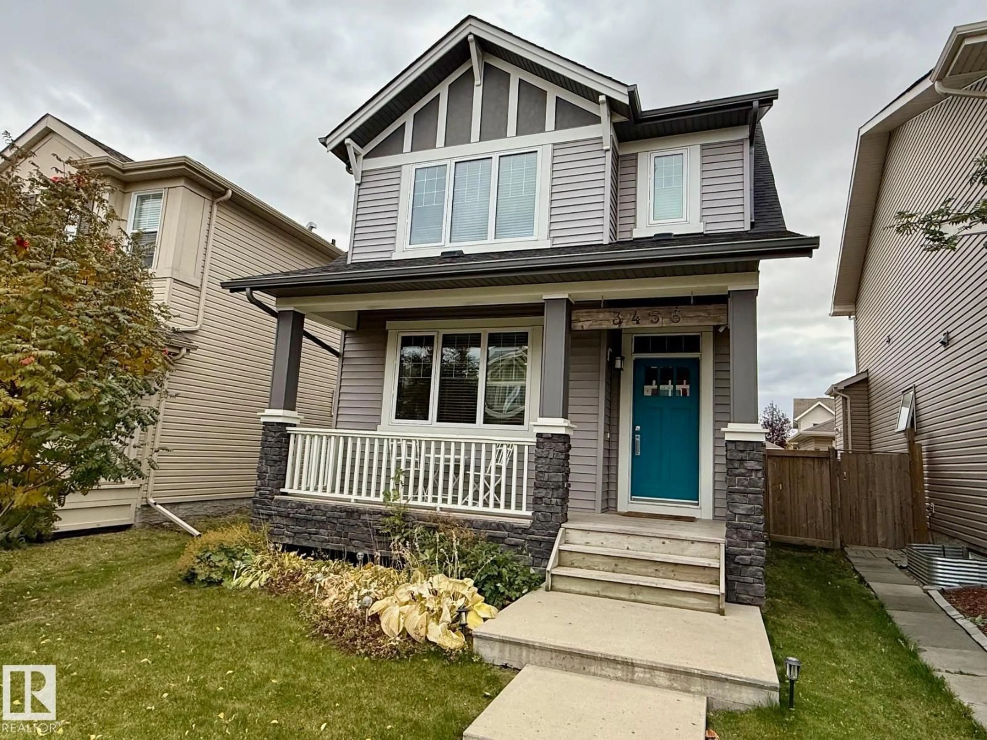 Home with vinyl exterior material, street for 3456 CUTLER CR, Edmonton Alberta T6W2B3