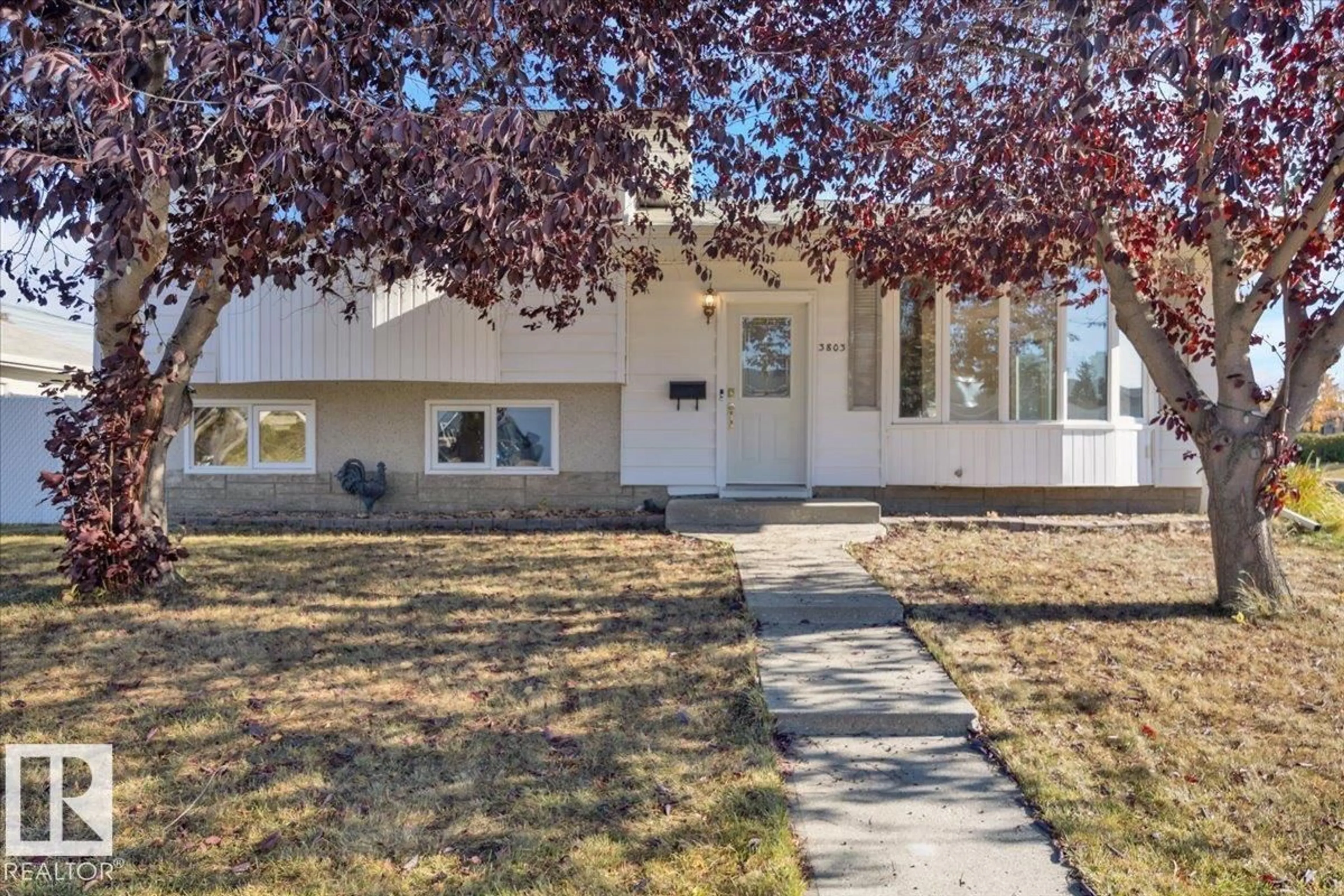 Home with vinyl exterior material, street for NW - 3803 112 ST, Edmonton Alberta T6J1J1