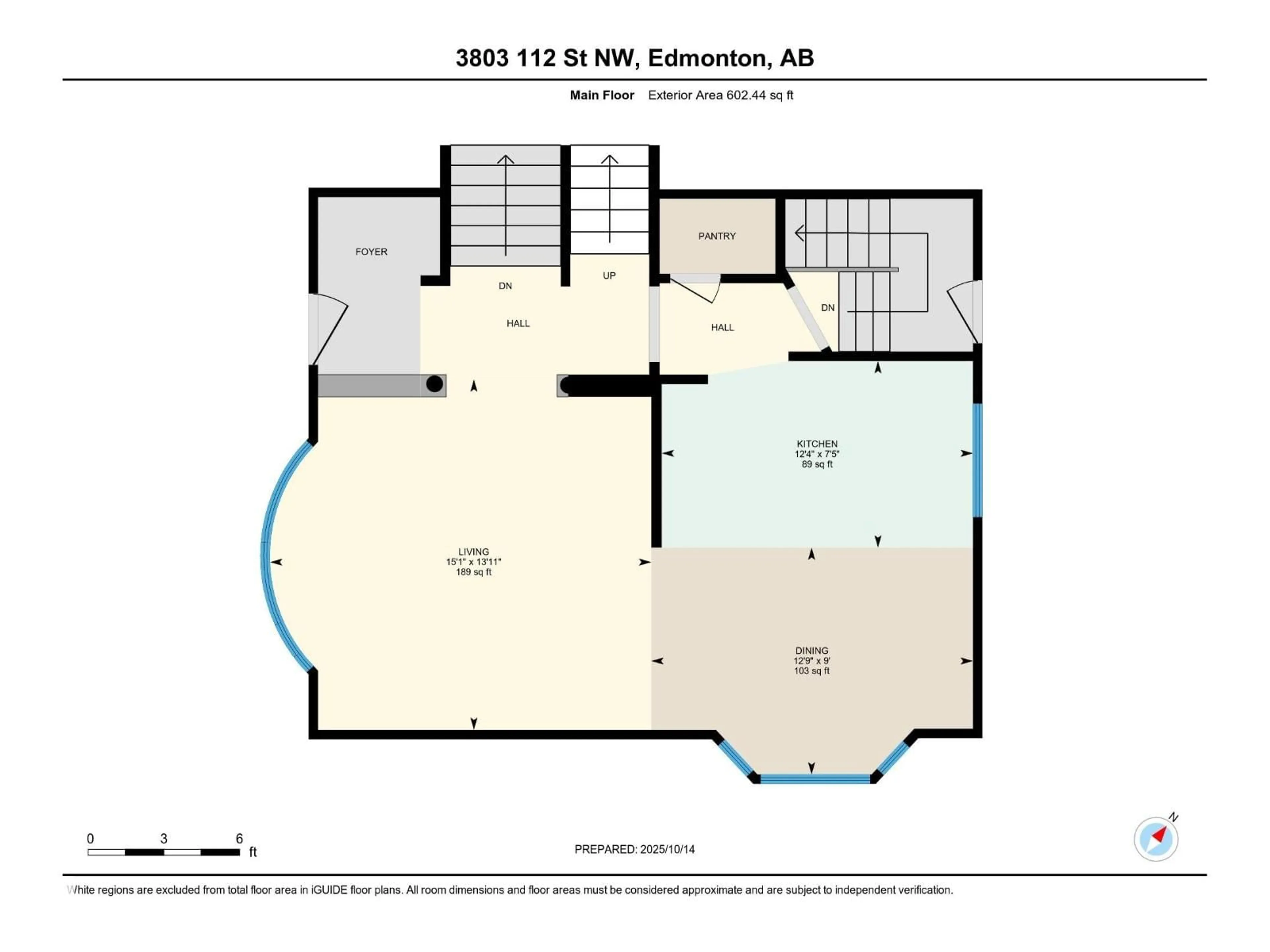 Floor plan for NW - 3803 112 ST, Edmonton Alberta T6J1J1