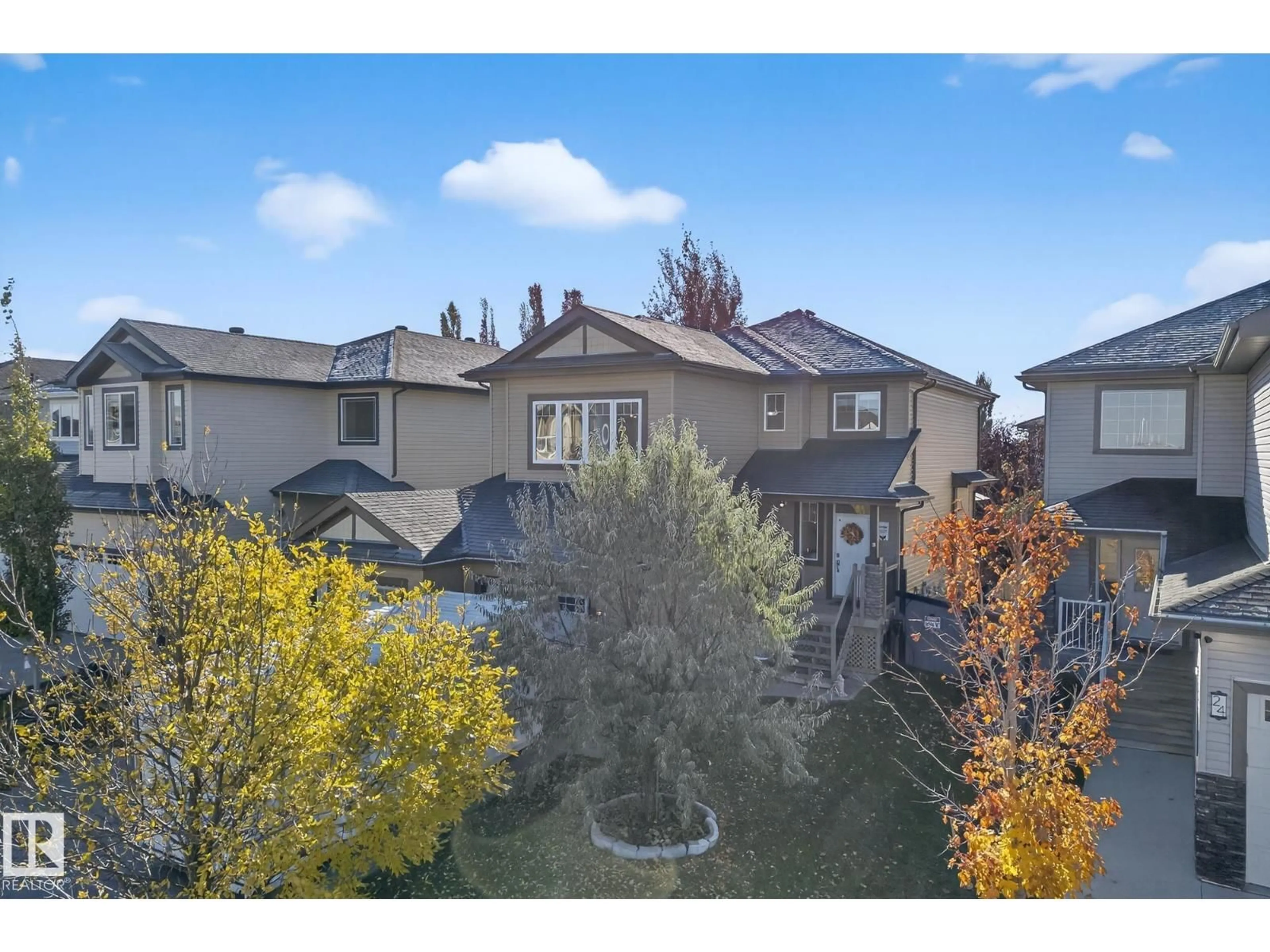 A pic from outside/outdoor area/front of a property/back of a property/a pic from drone, unknown for 22 SHOREWOOD CR, Leduc Alberta T9E0K9