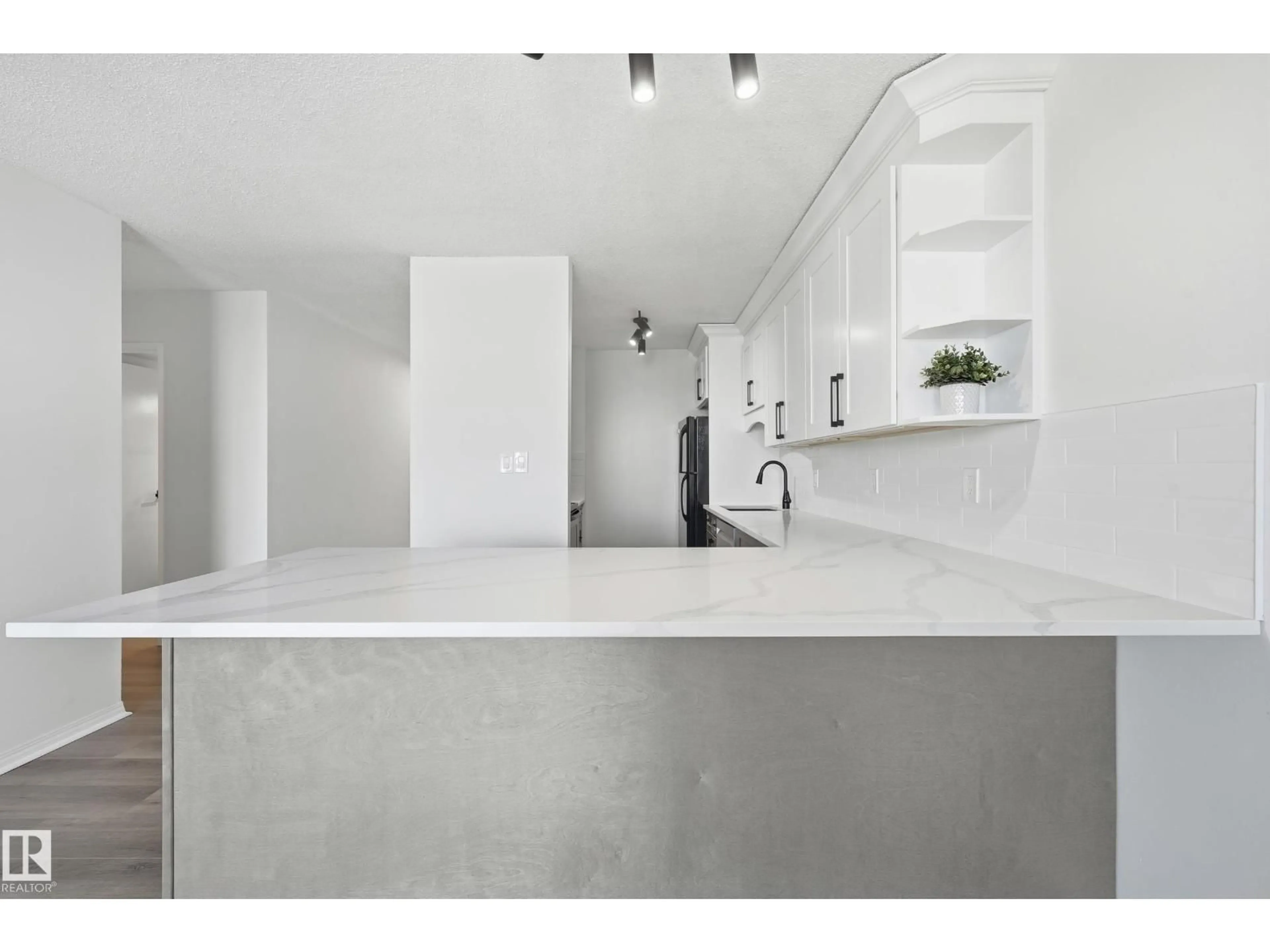 Open concept kitchen, ceramic/tile floor for 1607 116 ST, Edmonton Alberta T5K1V4