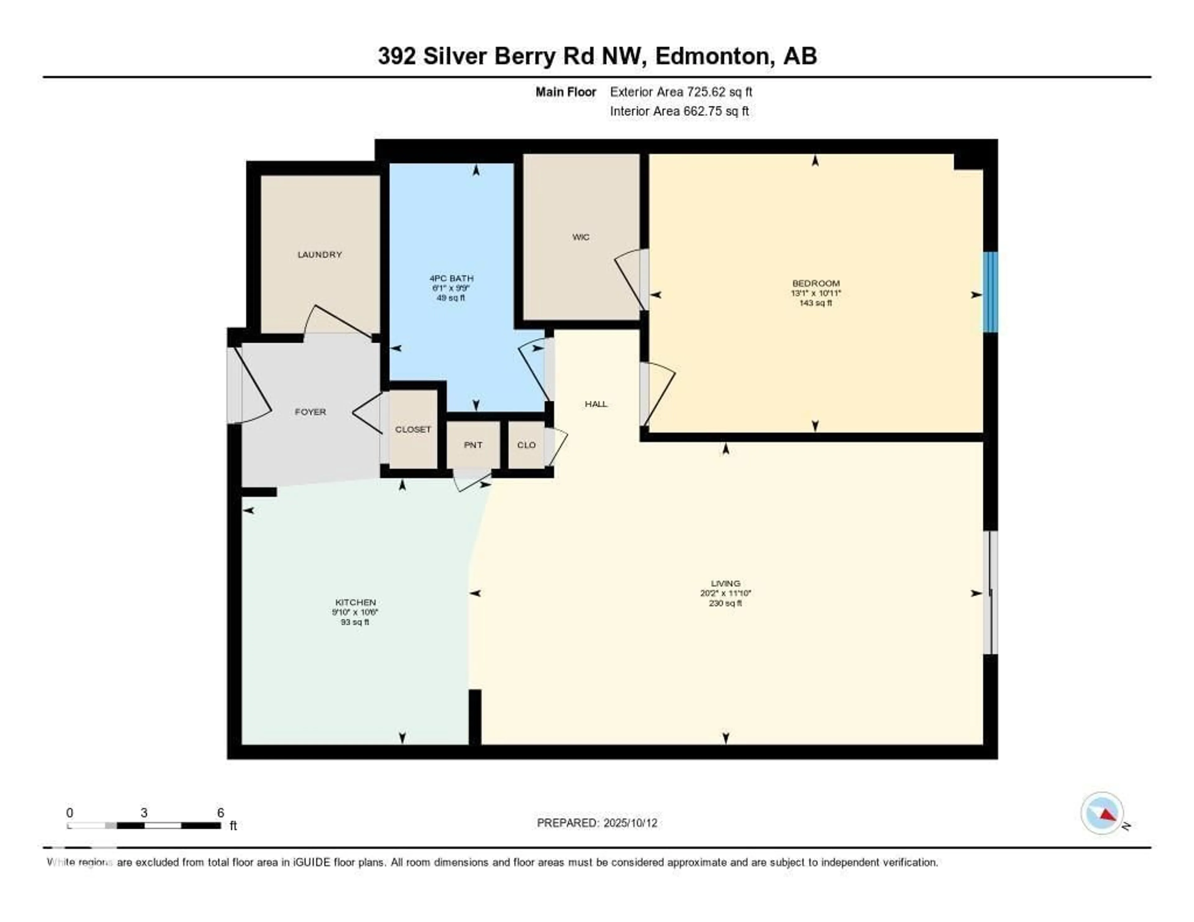 Floor plan for #107 - 392 SILVER BERRY RD, Edmonton Alberta T6T0H1