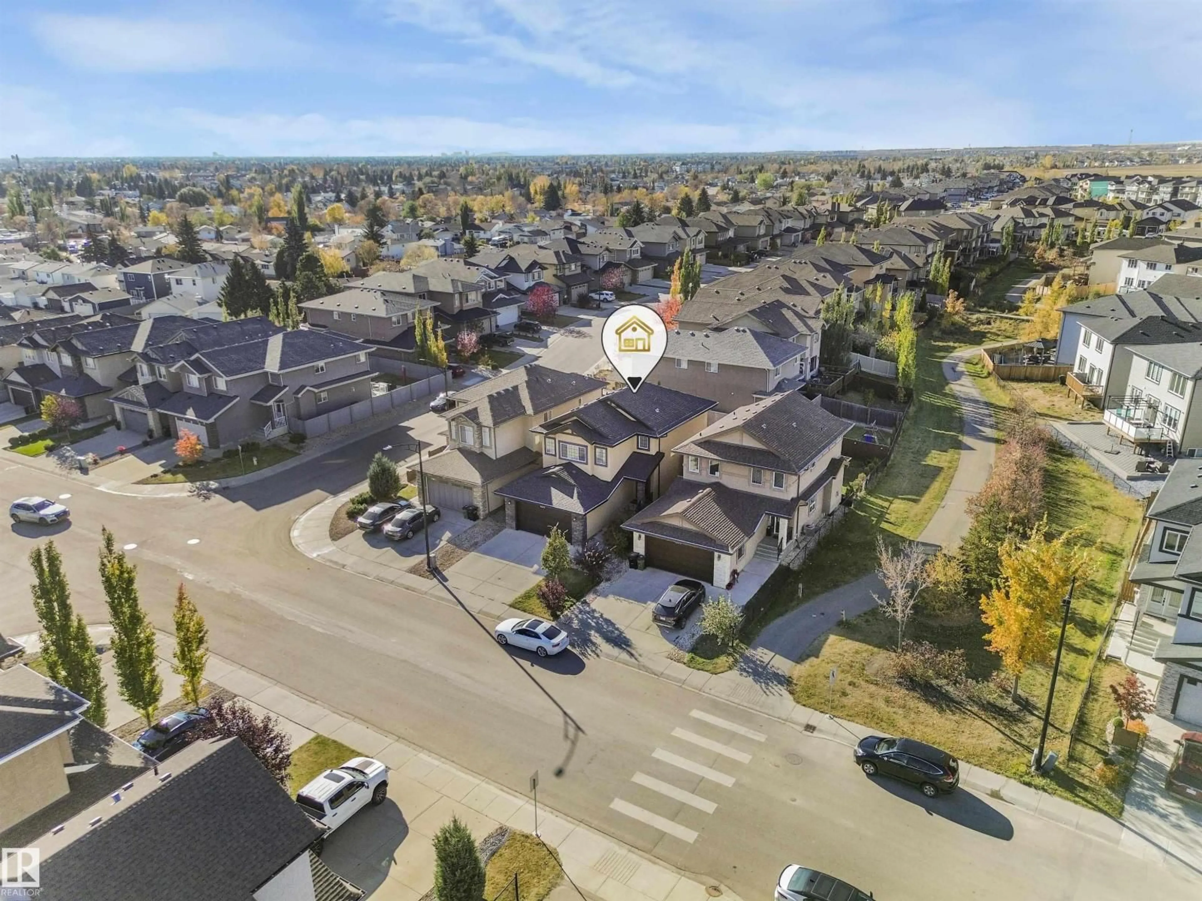 A pic from outside/outdoor area/front of a property/back of a property/a pic from drone, street for 18108 89 ST, Edmonton Alberta T5Z0J5