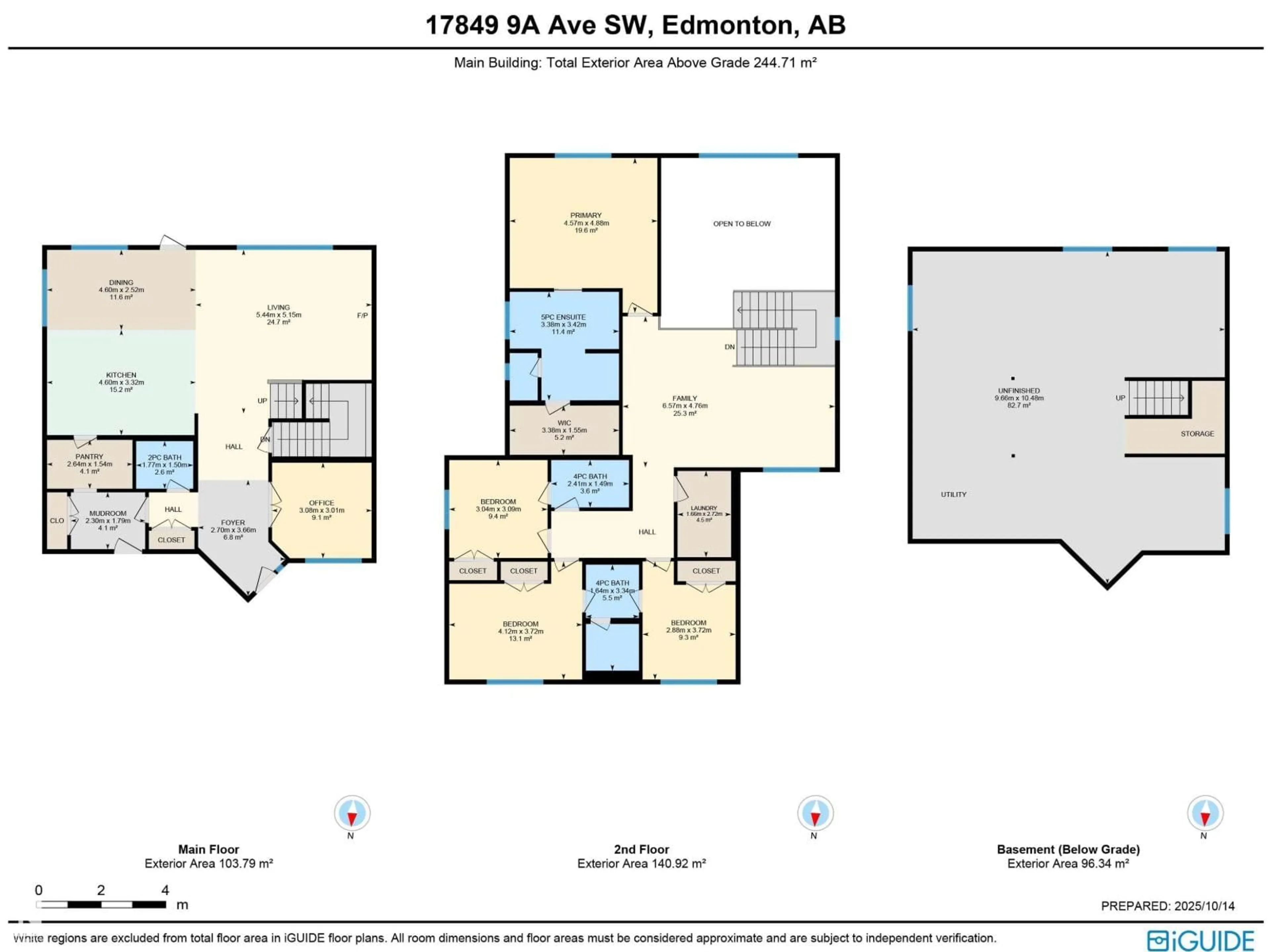 Floor plan for 17849 9A AV, Edmonton Alberta T6W3K1