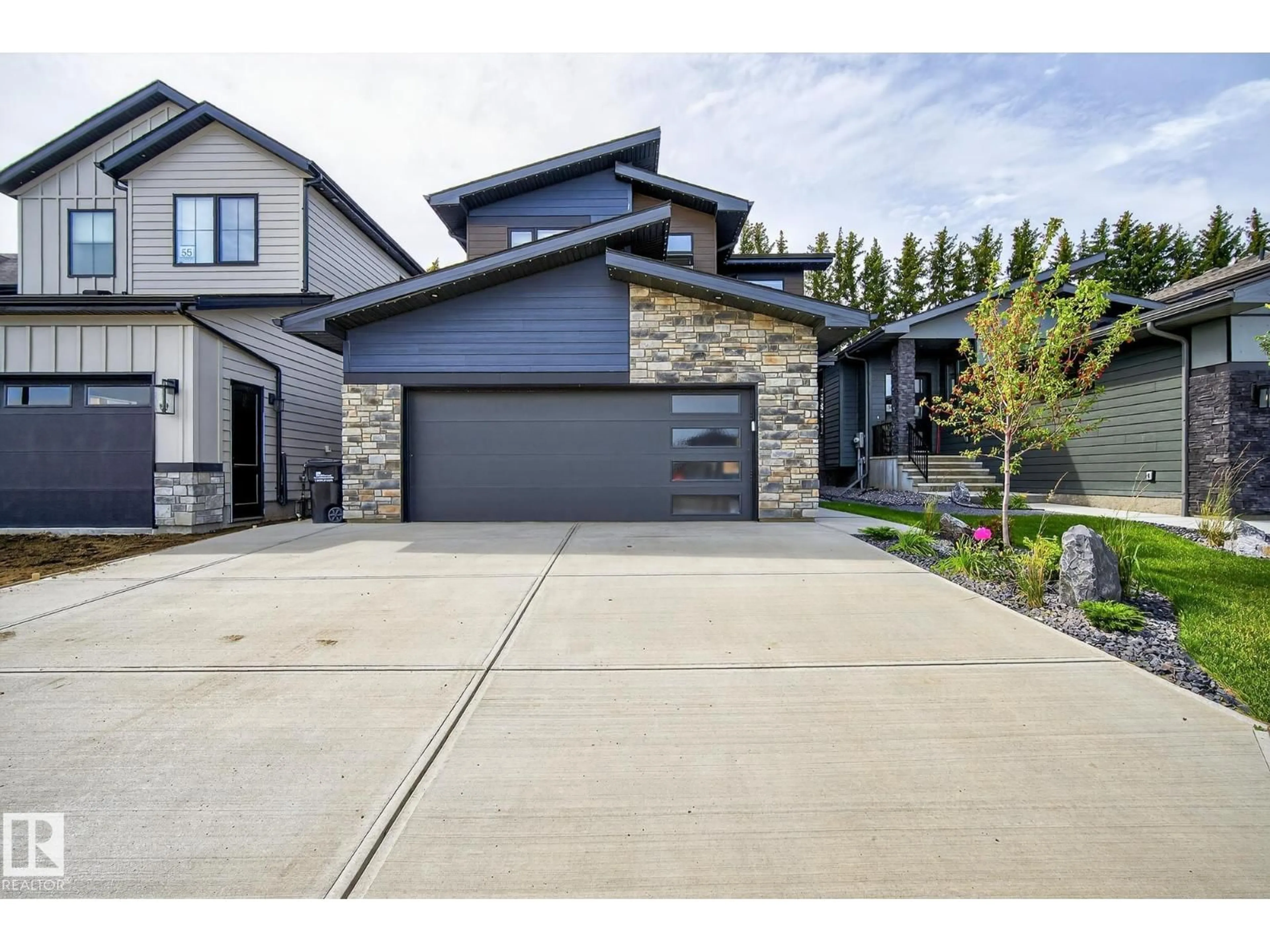 Home with brick exterior material, street for 57 NEWBURY CI, Sherwood Park Alberta T8B0C4