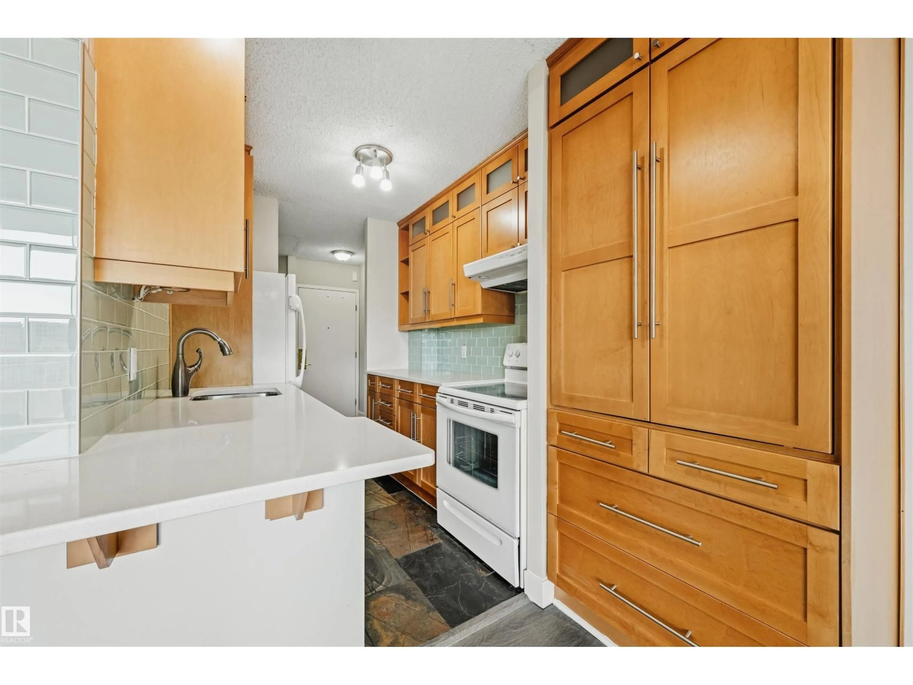 Standard kitchen, unknown for #1202 - 9909 110 ST, Edmonton Alberta T5K2E5