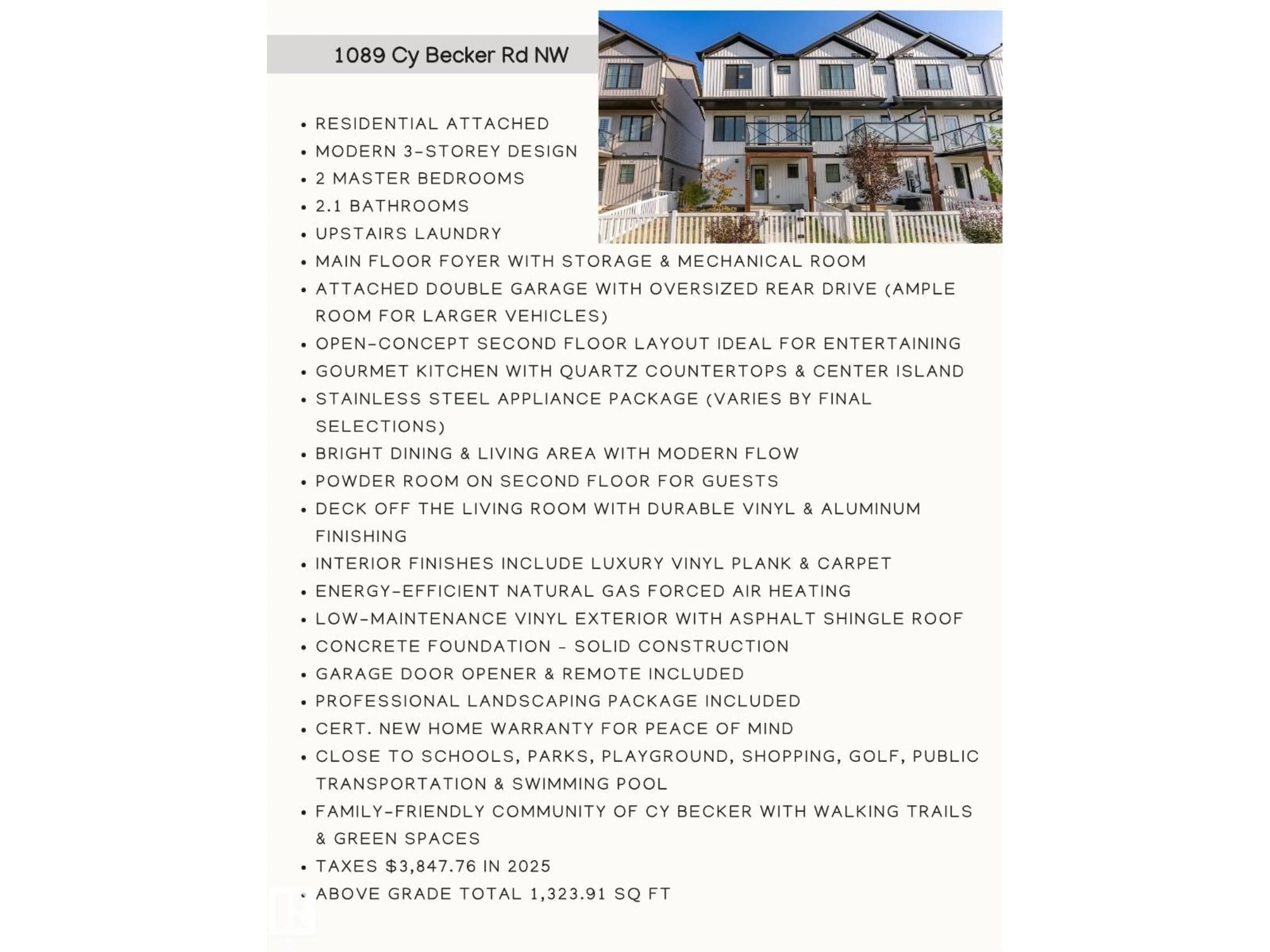 Unknown for 1089 CY BECKER RD, Edmonton Alberta T5Y4B7