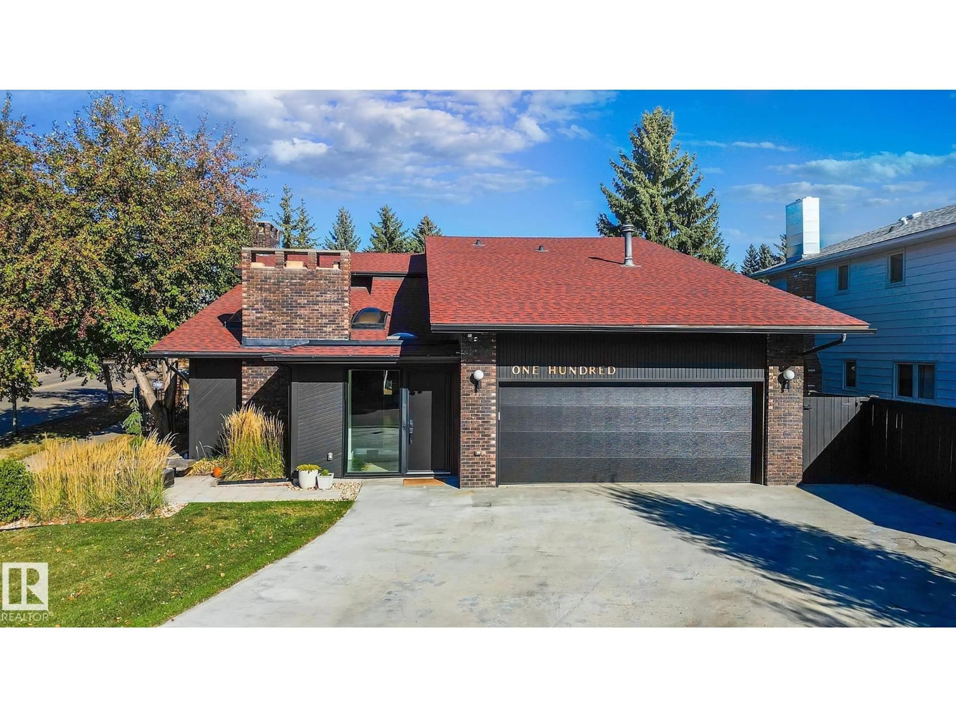 Home with brick exterior material, street for 100 WOLF WILLOW CR, Edmonton Alberta T5T1T2