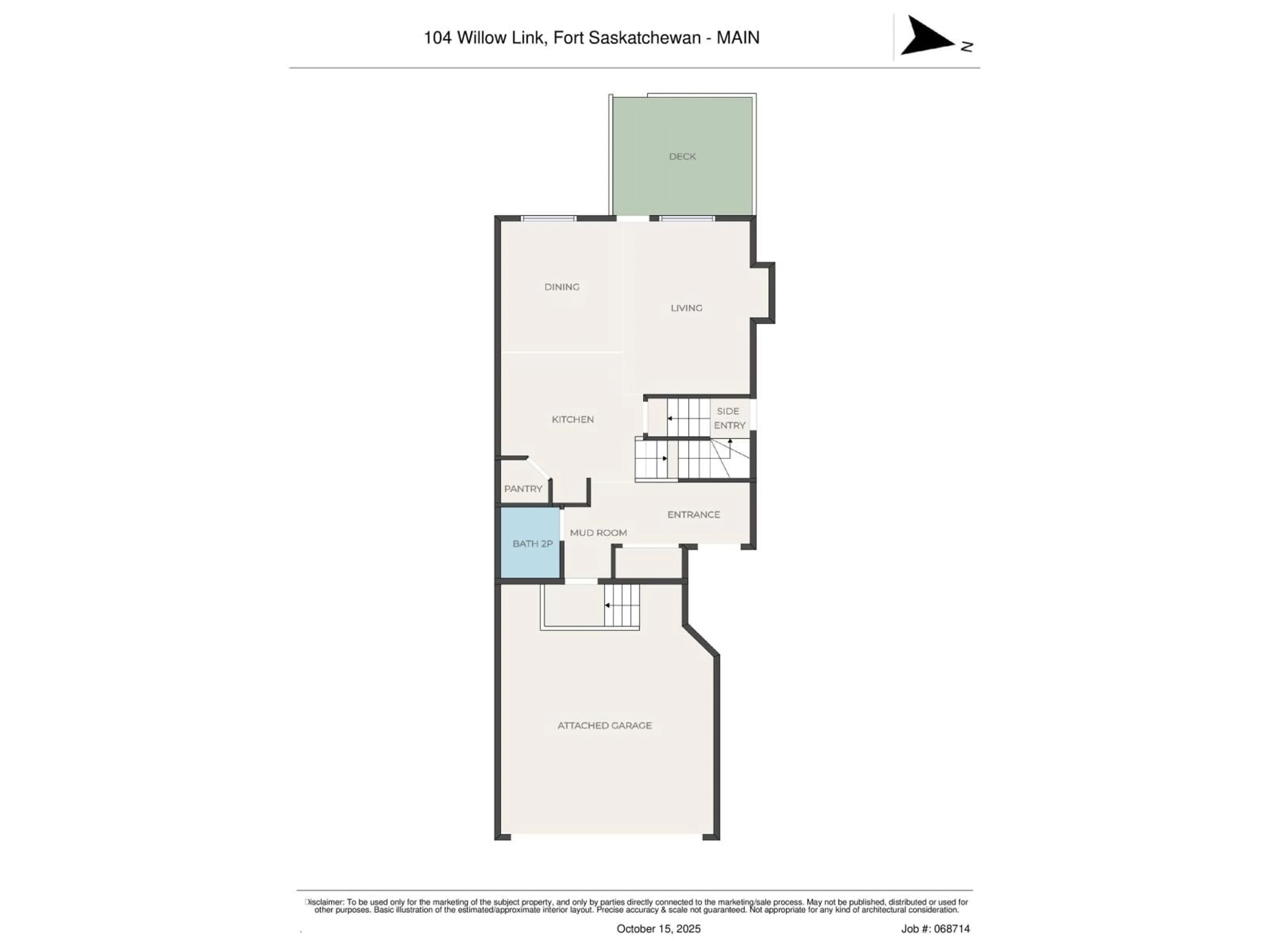Floor plan for 104 WILLOW LI, Fort Saskatchewan Alberta T8L0W8