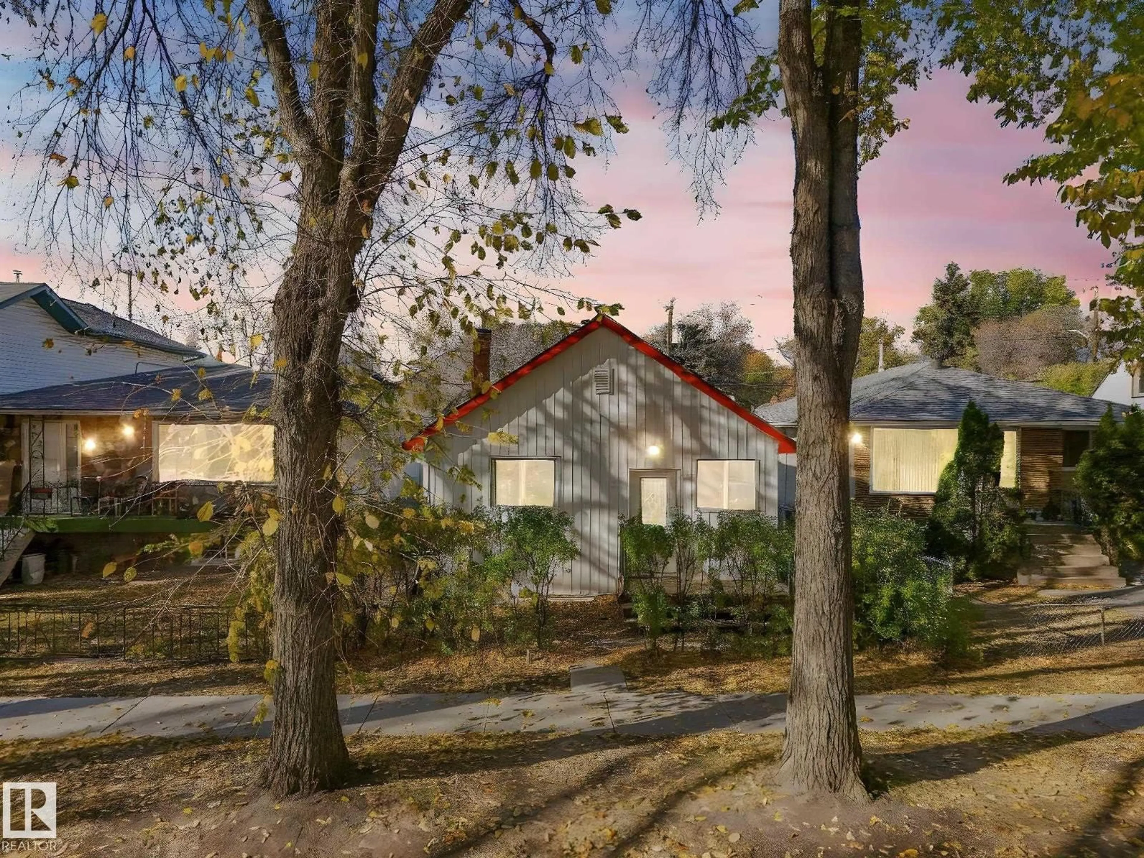 A pic from outside/outdoor area/front of a property/back of a property/a pic from drone, forest/trees view for NW - 11932 91 ST, Edmonton Alberta T5B4R6