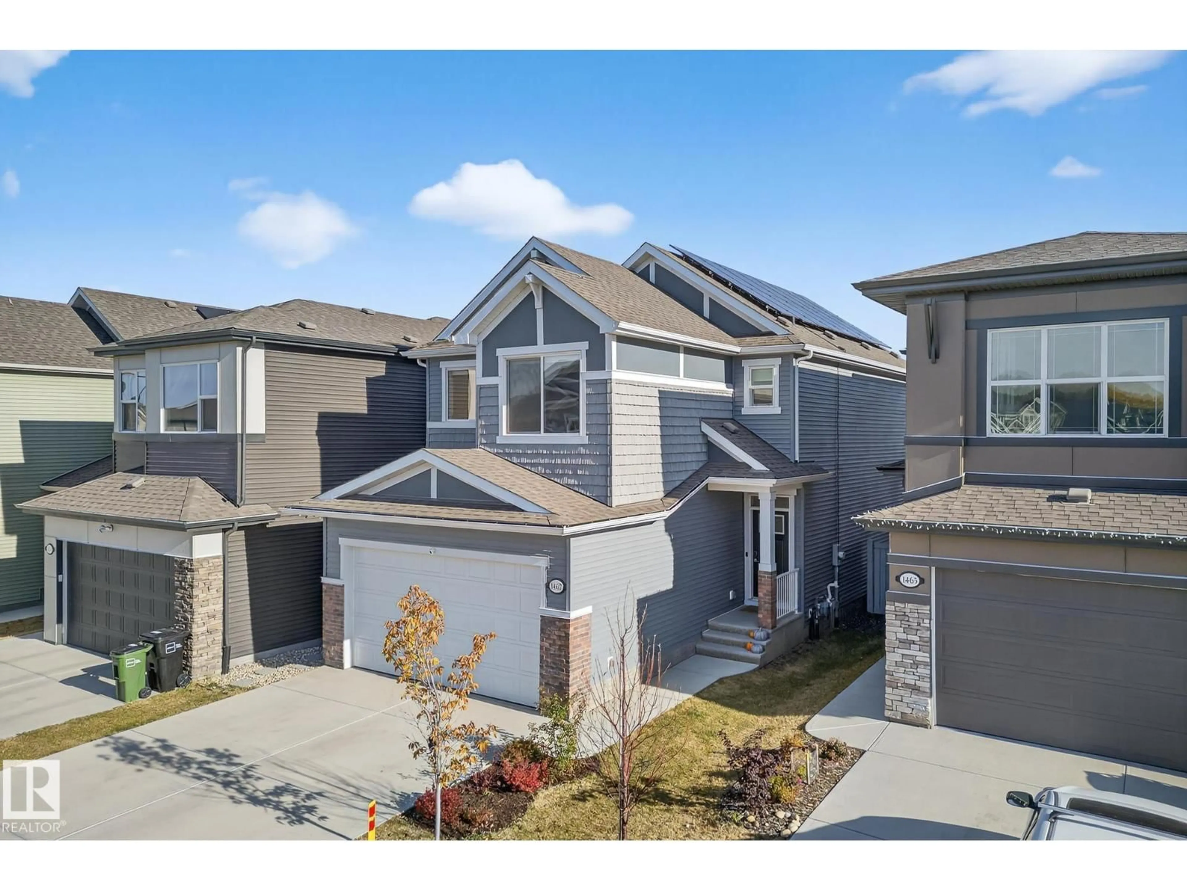 A pic from outside/outdoor area/front of a property/back of a property/a pic from drone, street for 1467 GOODSPEED LN, Edmonton Alberta T5T0W2