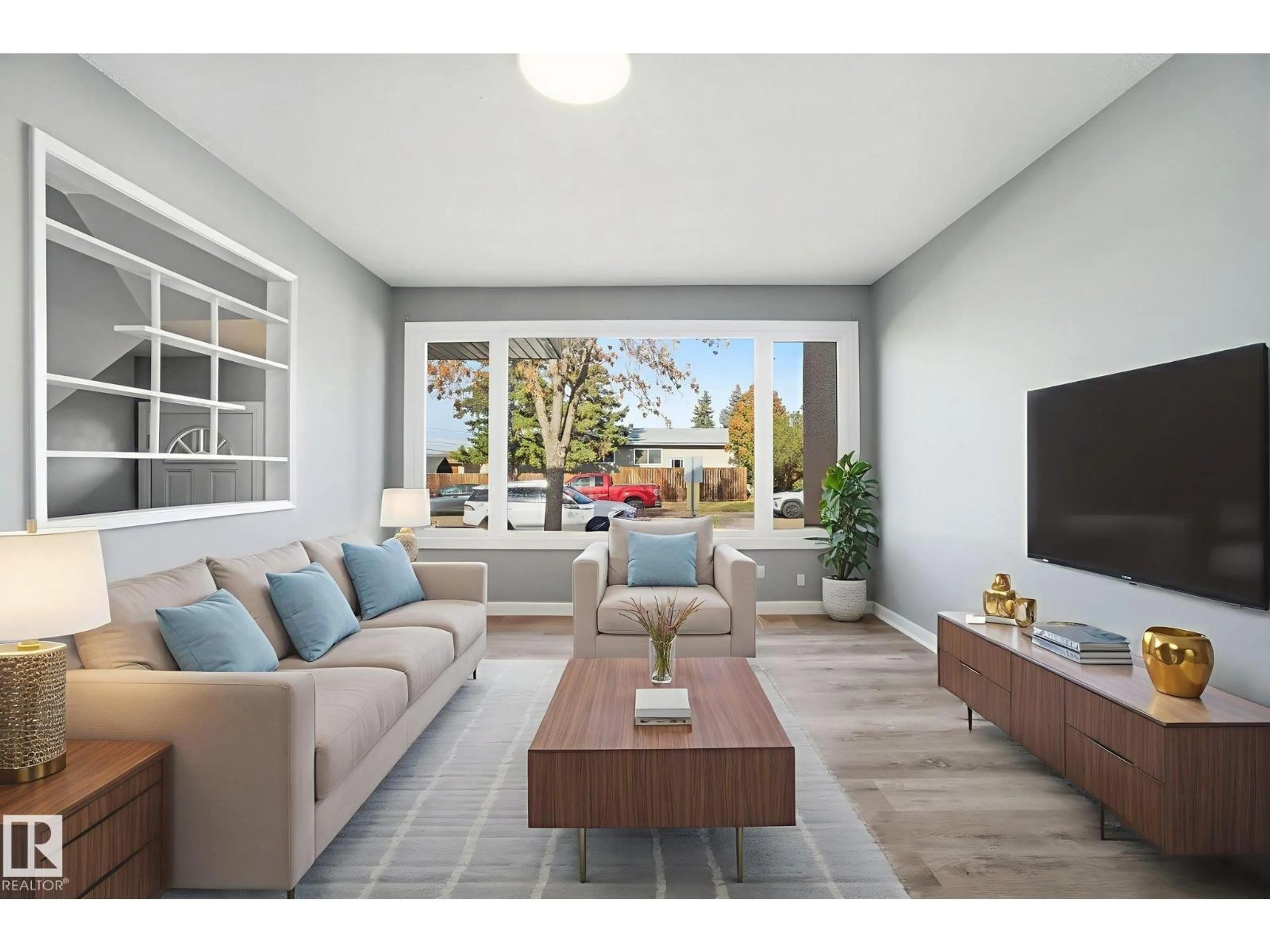 Living room with furniture, unknown for 8117 132A AV NW, Edmonton Alberta T5C2C9