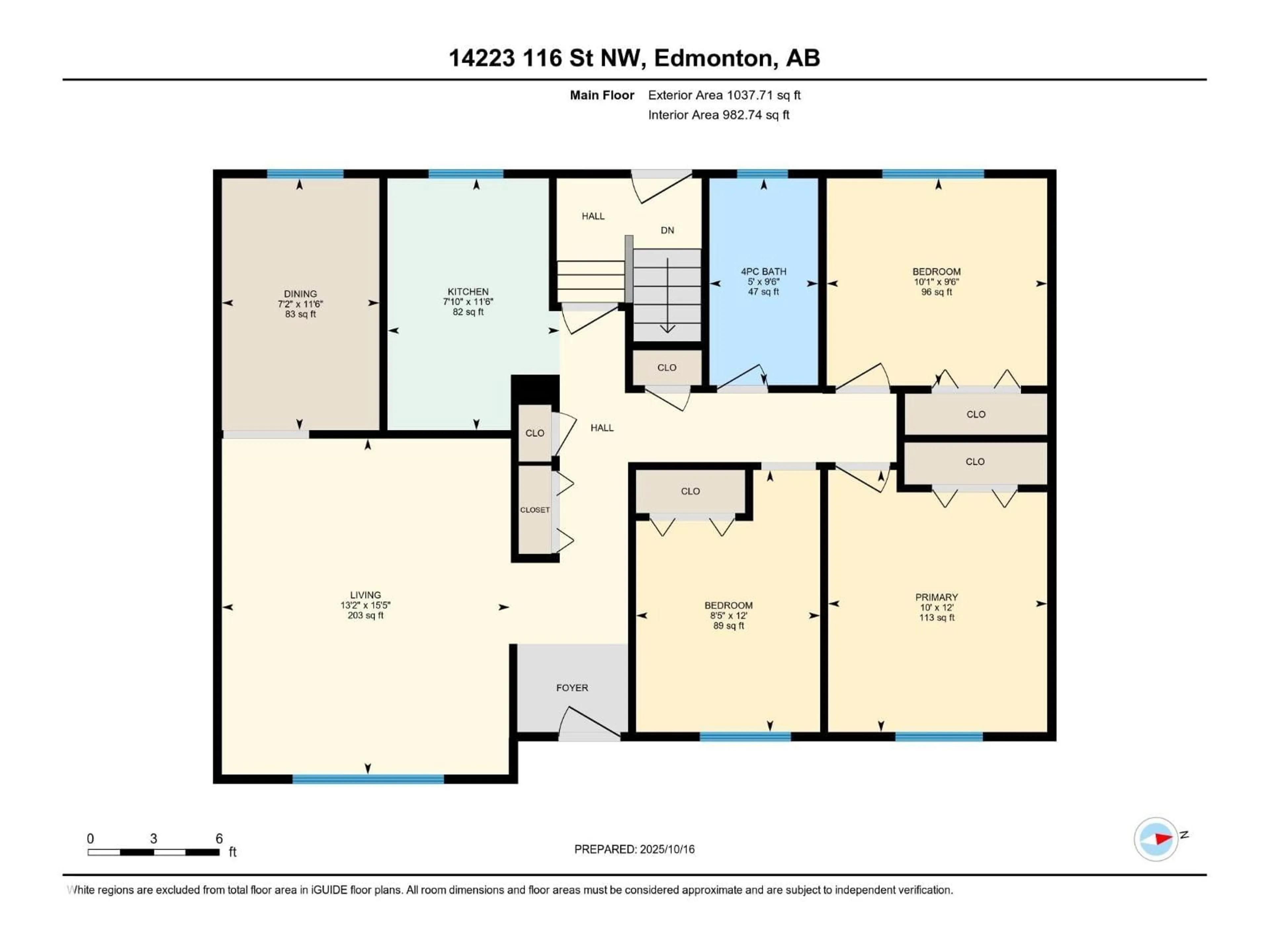 Floor plan for 14223 116 ST, Edmonton Alberta T5X1M9