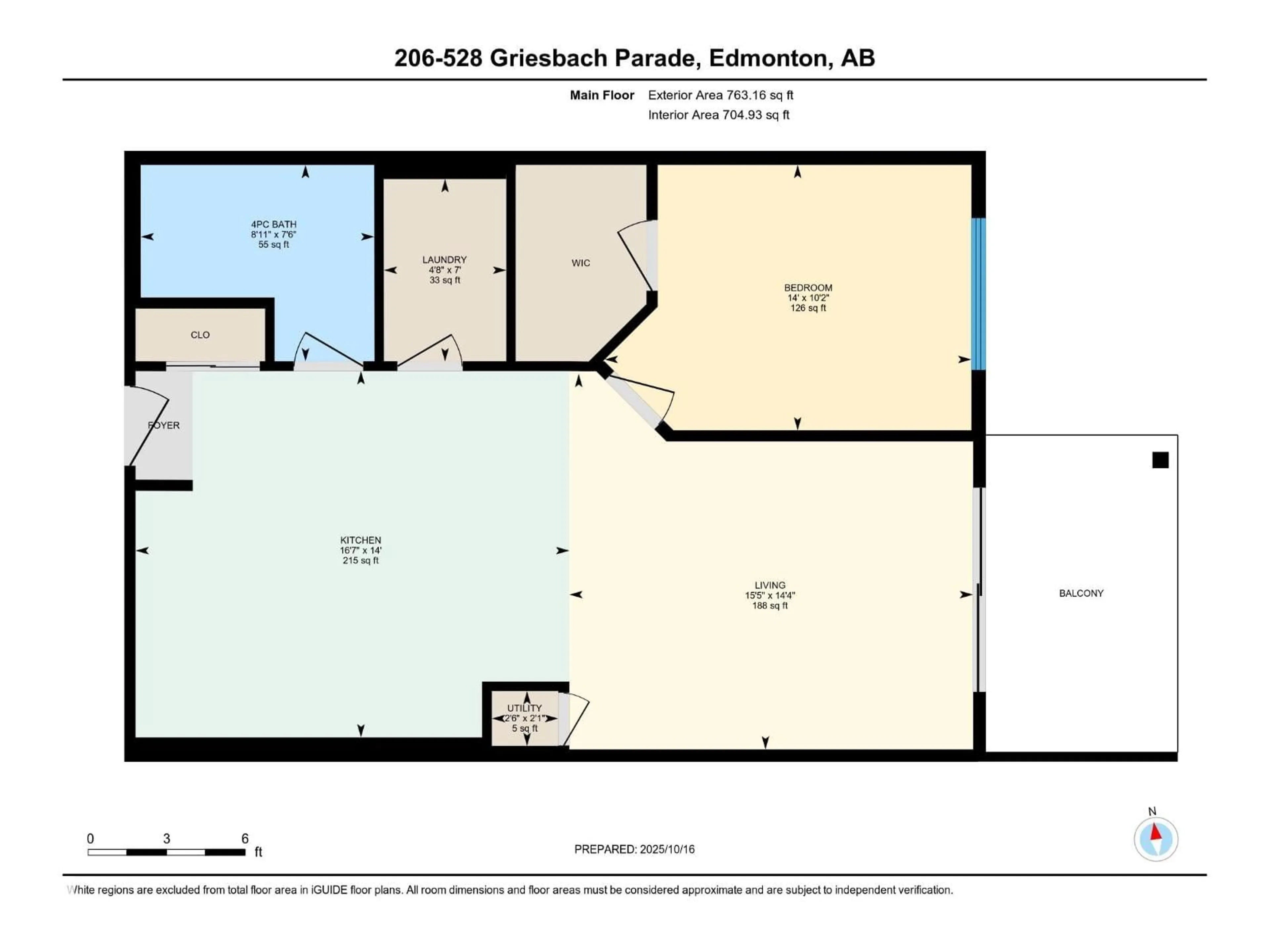 Floor plan for 528 - 206 GRIESBACH PARADE, Edmonton Alberta T5E6X2