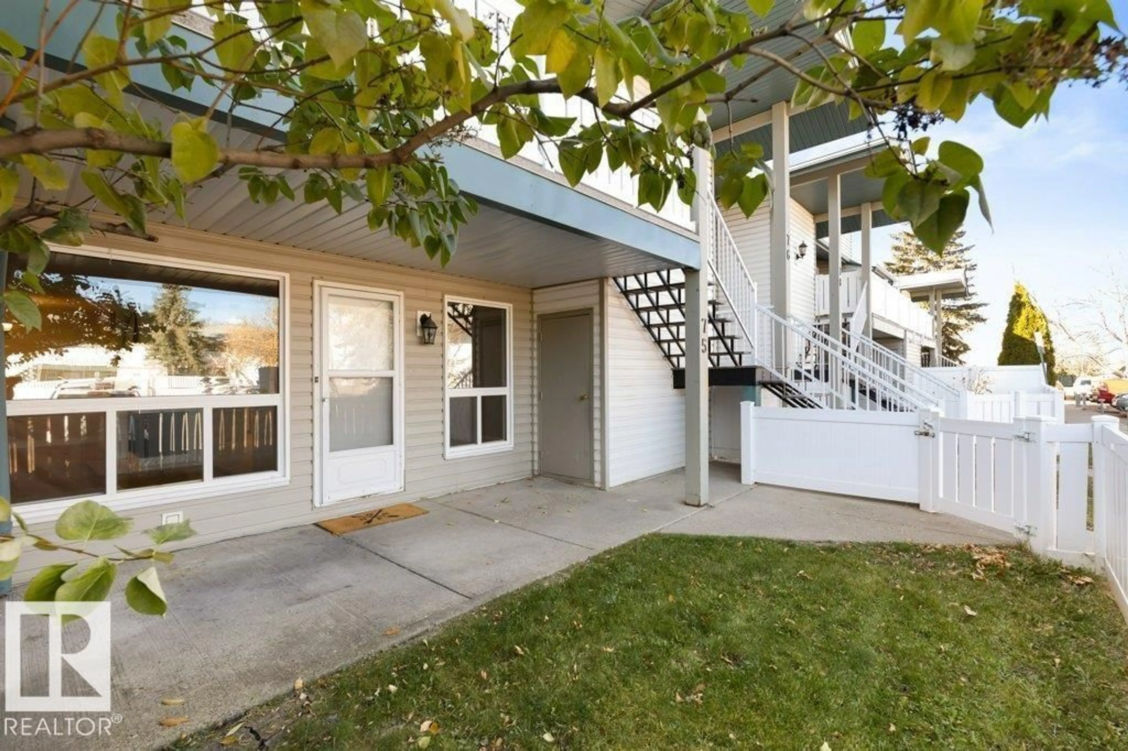 Patio, street for #75 - 2703 79 ST NW, Edmonton Alberta T6K3Z6