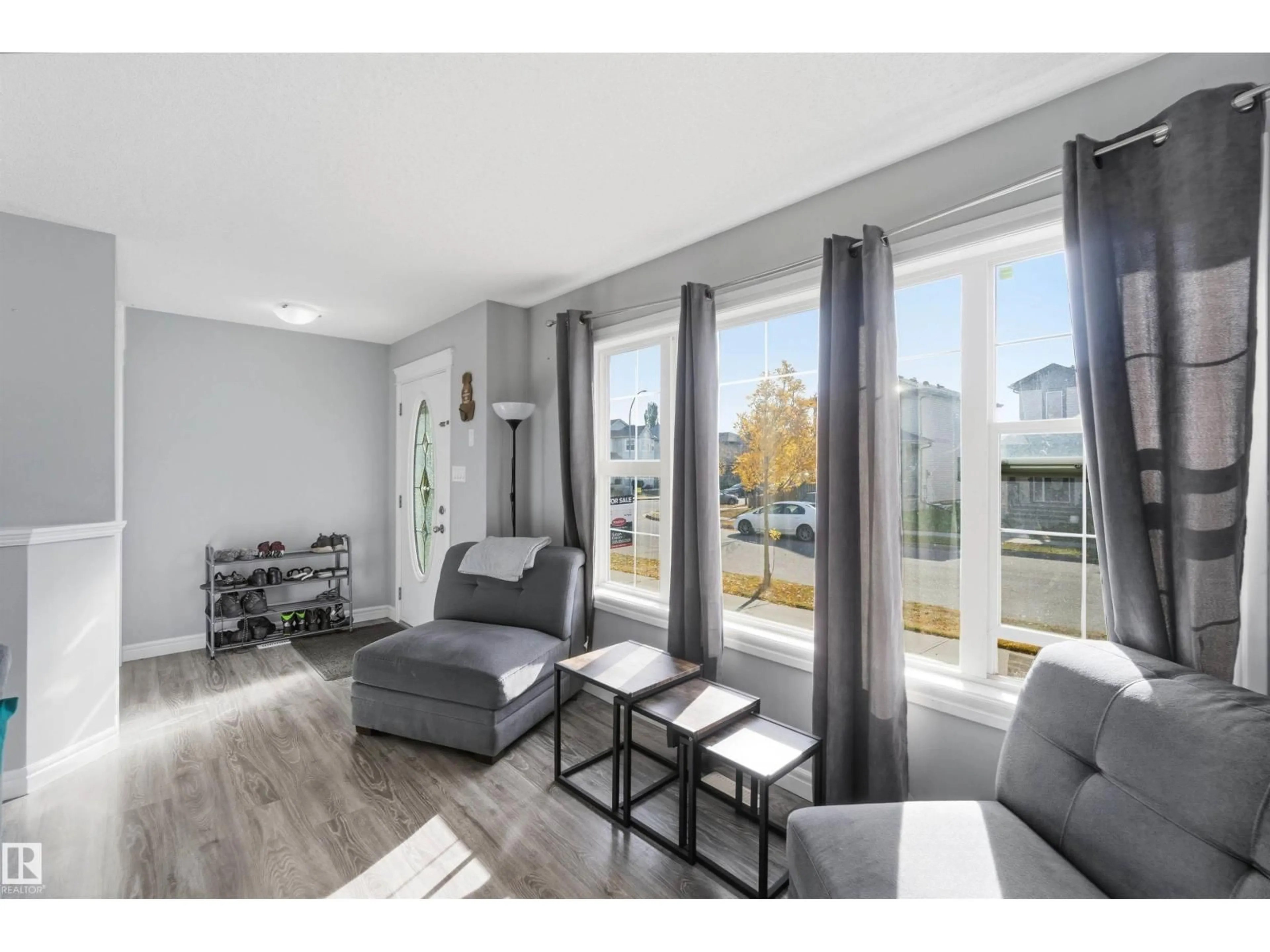 Living room with furniture, unknown for NW - 3908 161 AV, Edmonton Alberta T5Y3J8