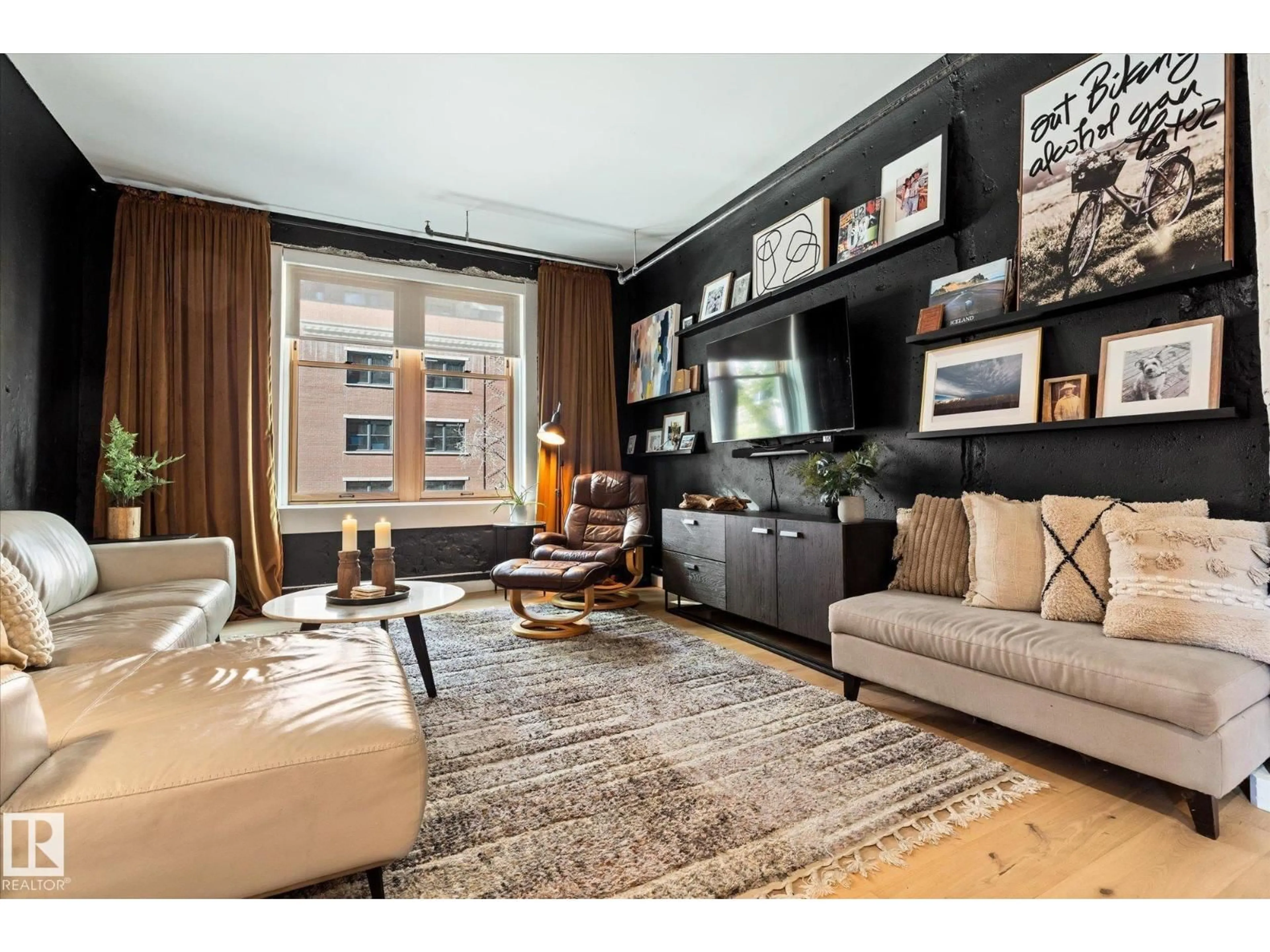 Living room with furniture, unknown for #203 - 10169 104 ST, Edmonton Alberta T5J1A5