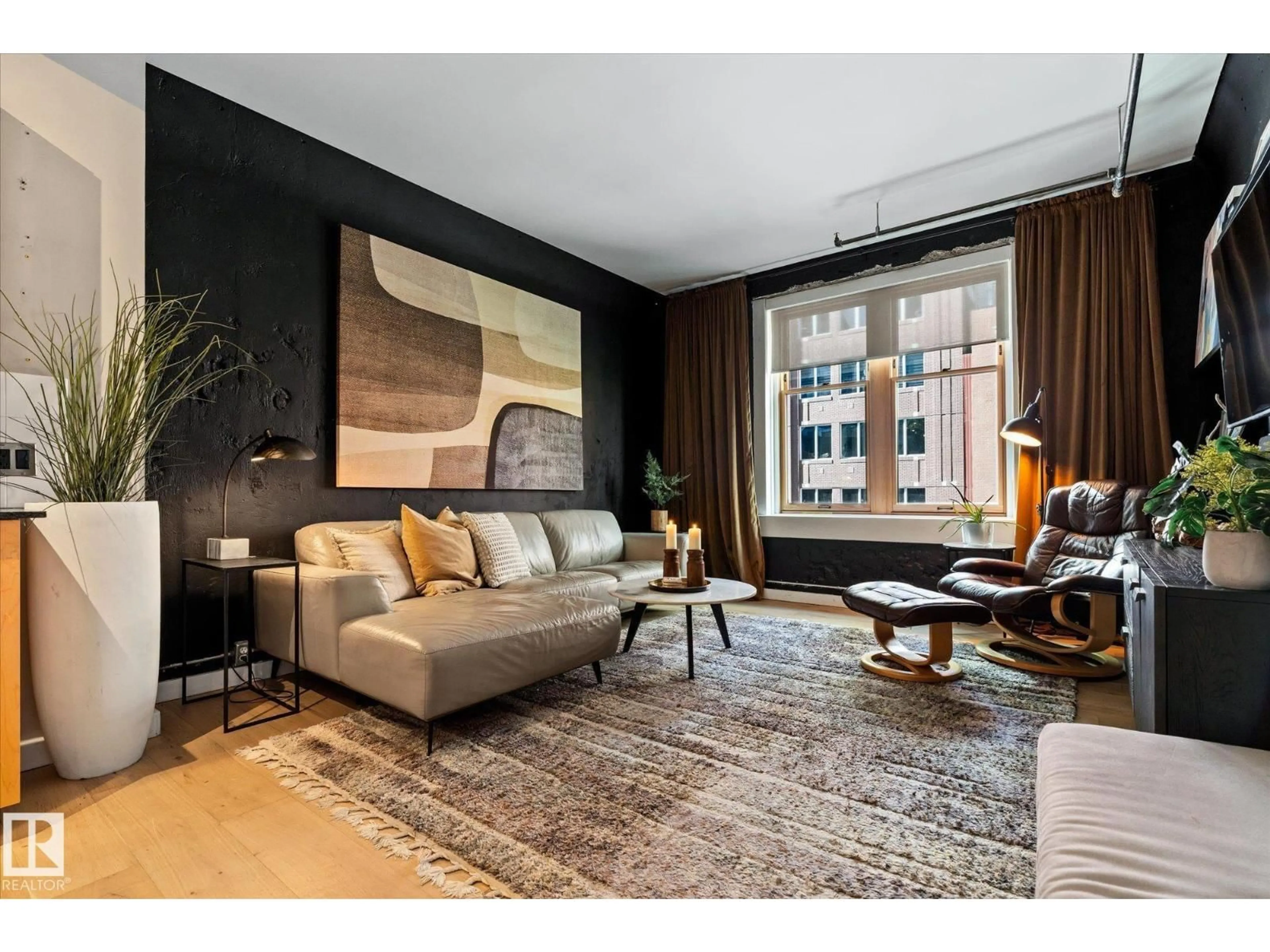 Living room with furniture, unknown for #203 - 10169 104 ST, Edmonton Alberta T5J1A5