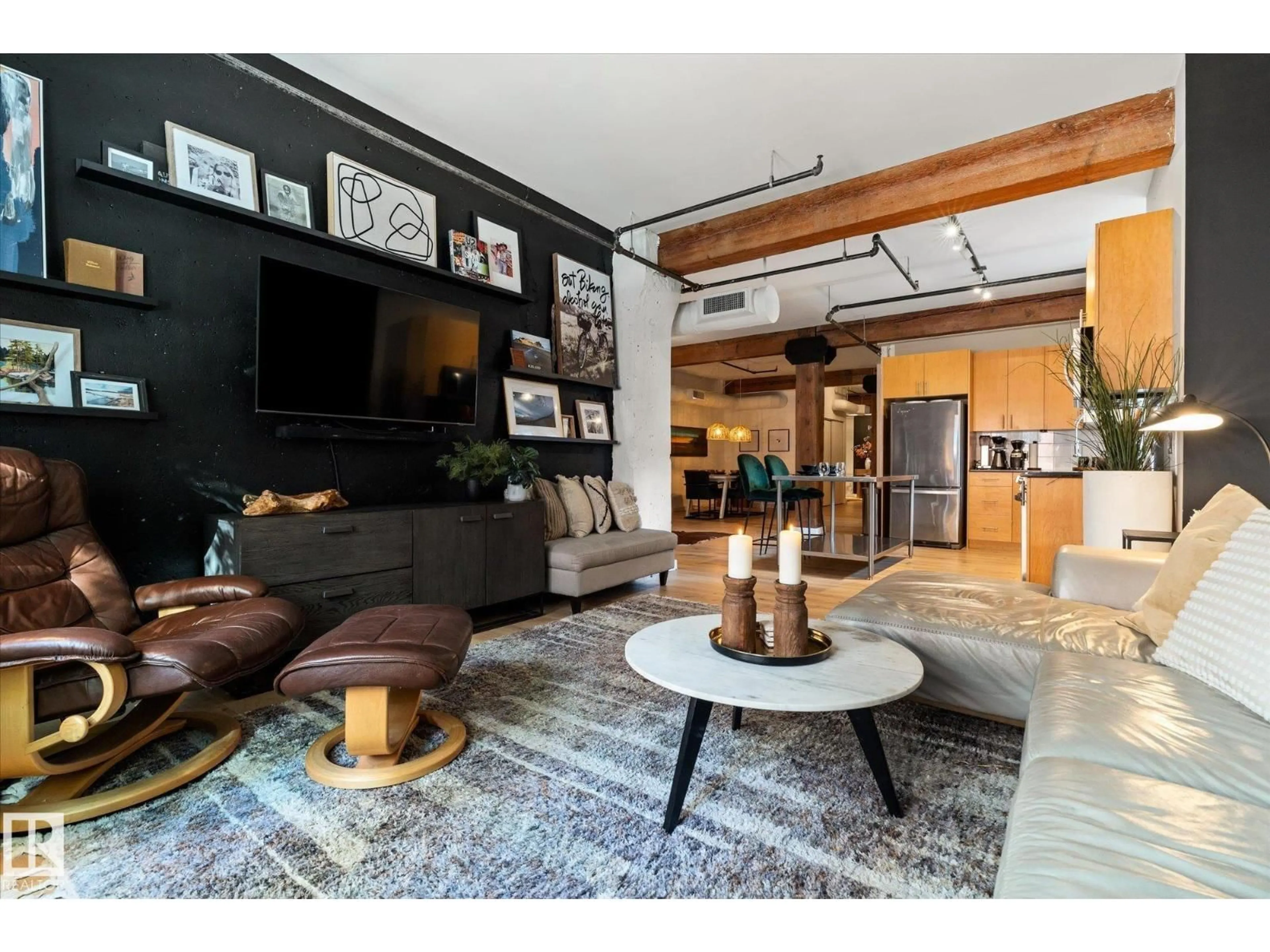 Living room with furniture, unknown for #203 - 10169 104 ST, Edmonton Alberta T5J1A5